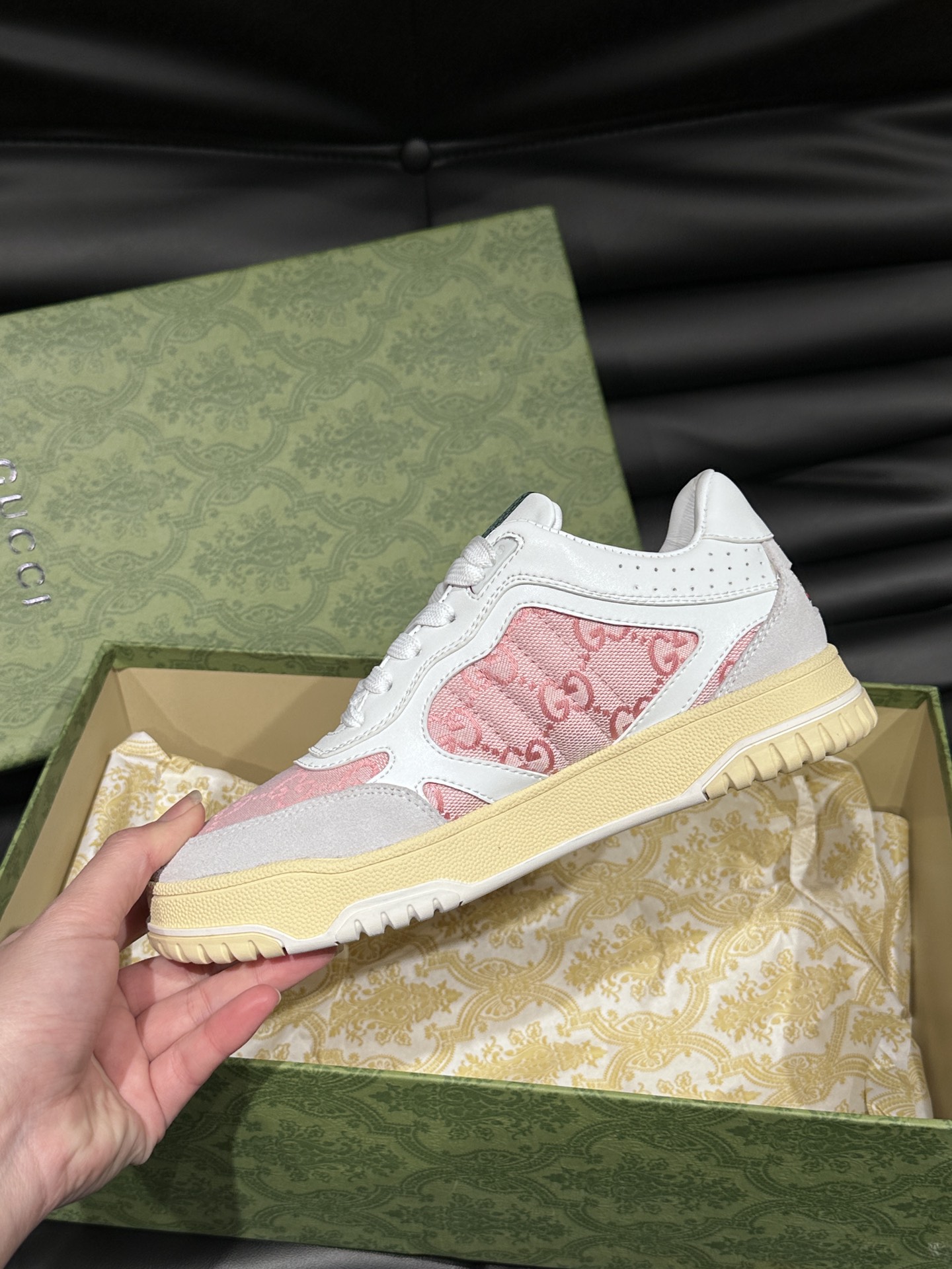 Gucci Re-Web GG Sneakers Pink