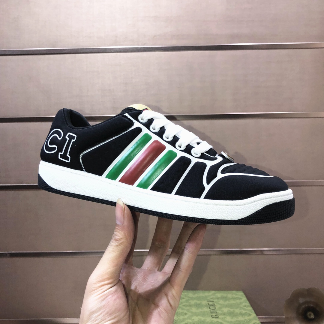 Gucci Web Stripe Low-Top Sneakers Black