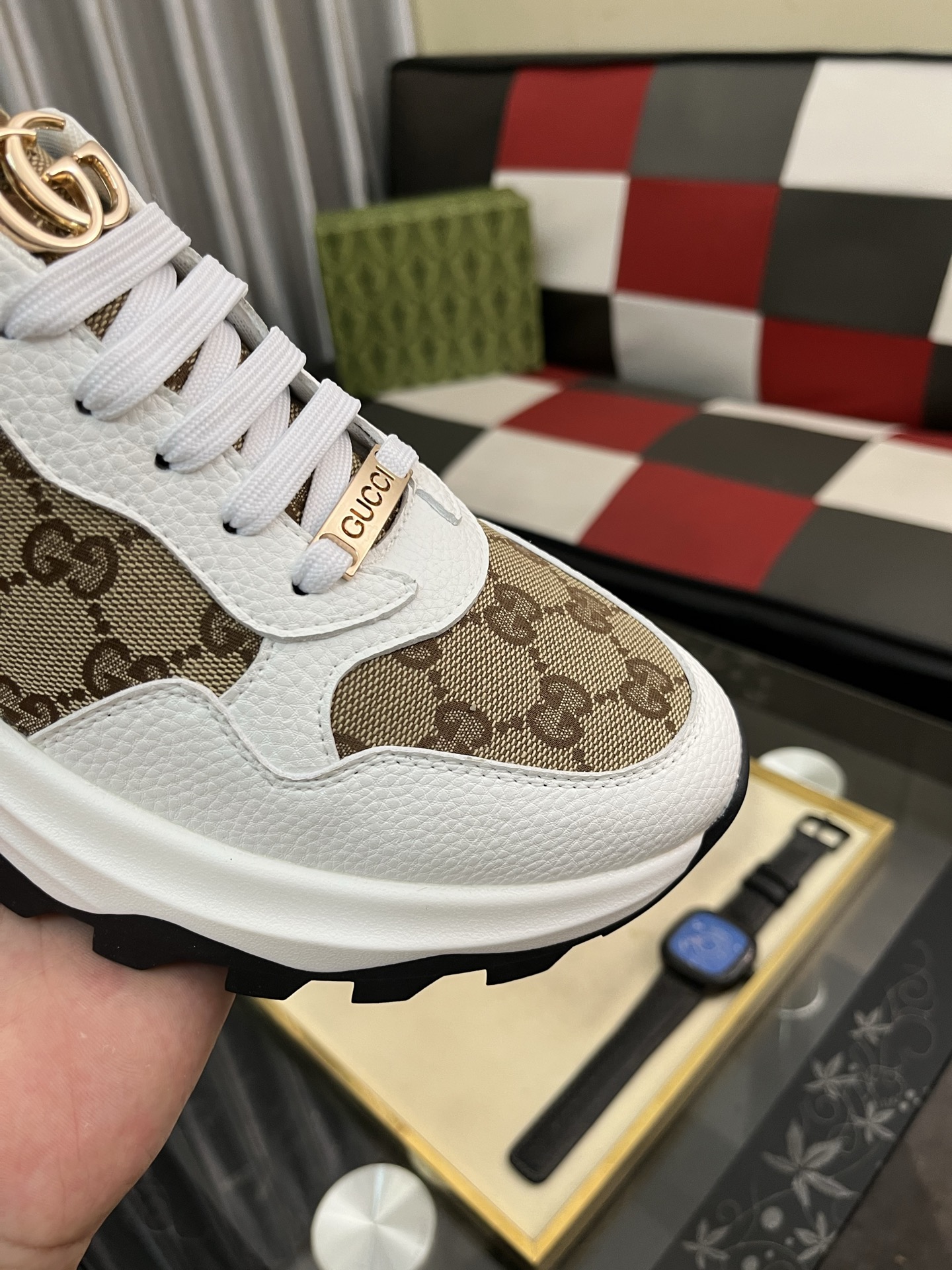 Gucci GG Canvas Chunky Sneakers White