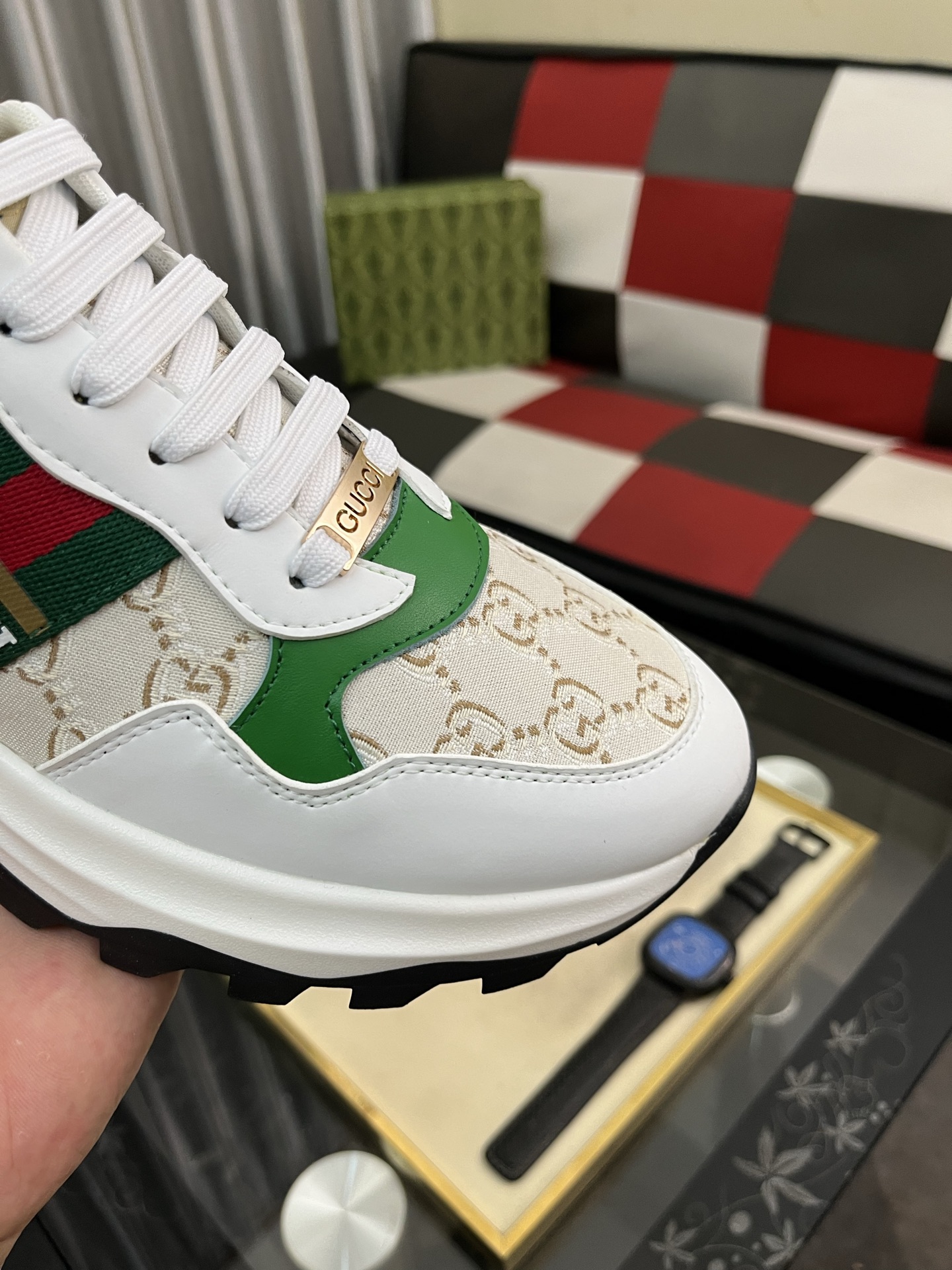 Gucci GG Web Chunky Sneakers Multicolor
