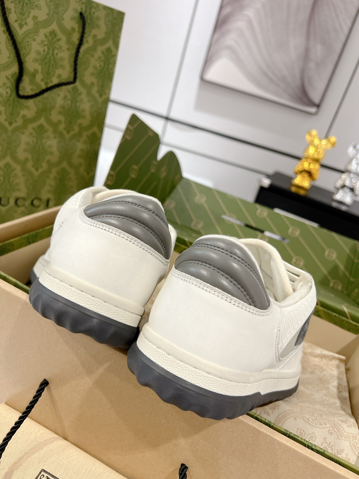 Gucci Mac80 Low Sneakers White/Grey