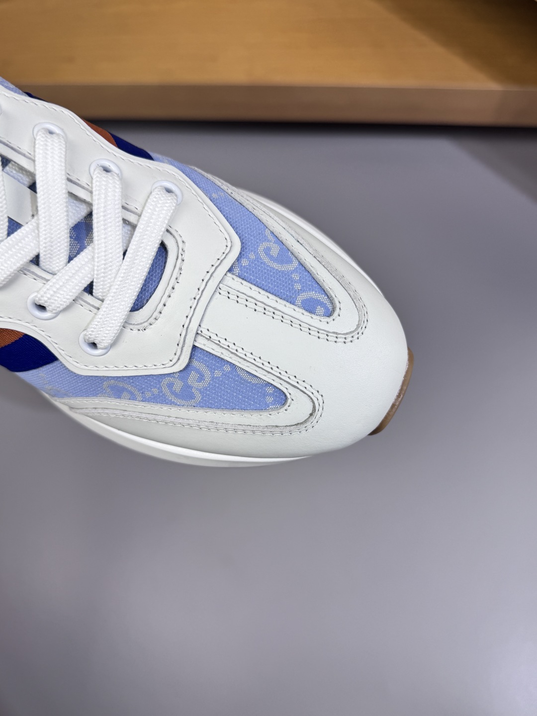 Gucci Monogram Low-Top Sneakers Blue