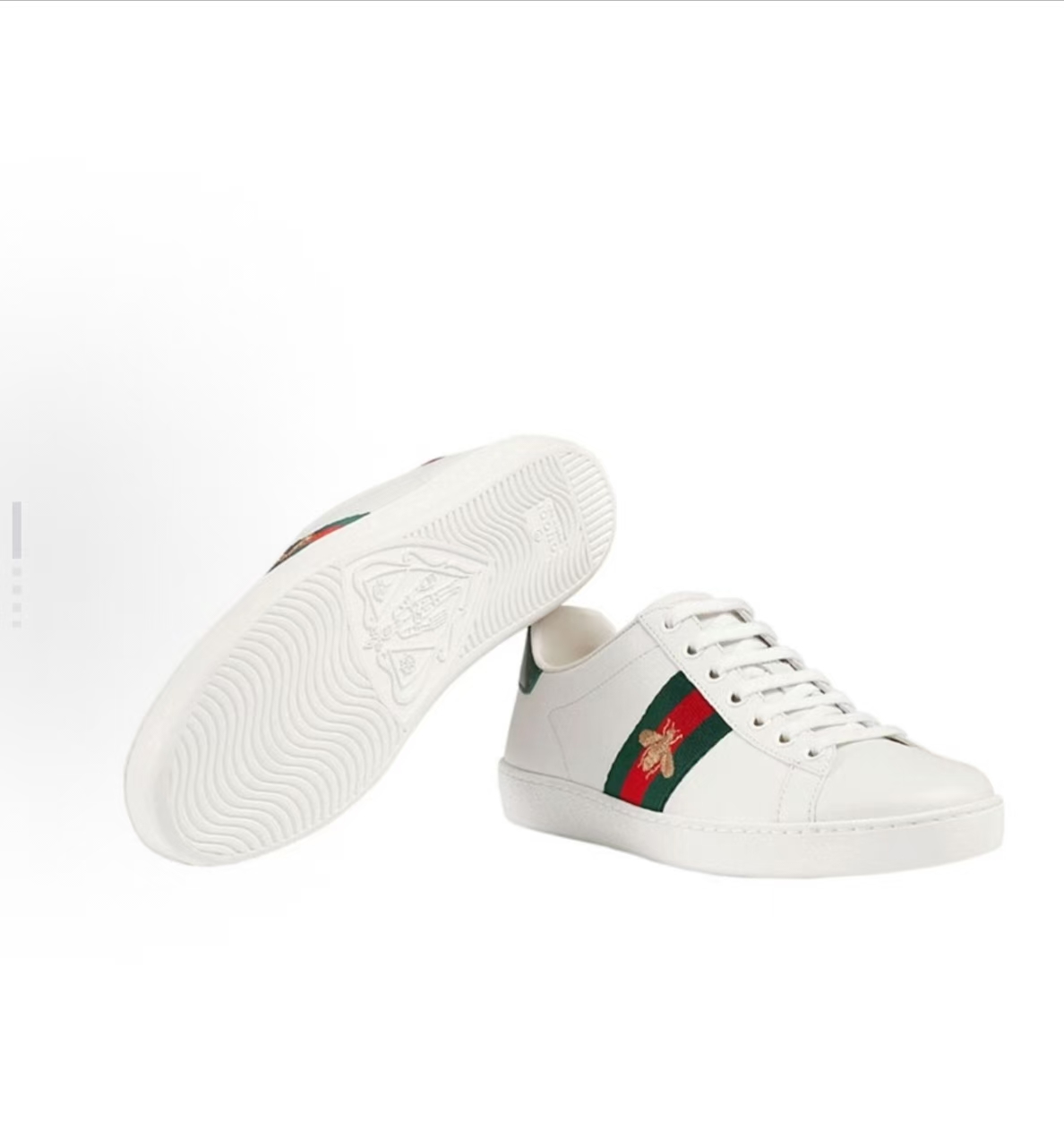 Gucci Ace Bee Low-Top Sneakers White