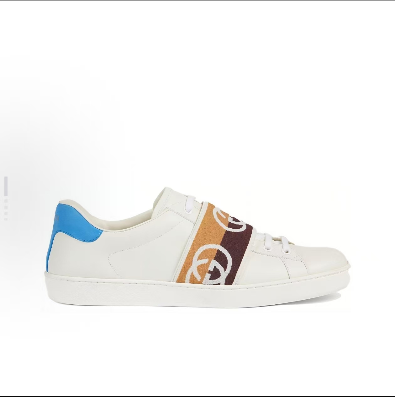 Gucci Ace Embroidered Low-Top Sneakers Blue