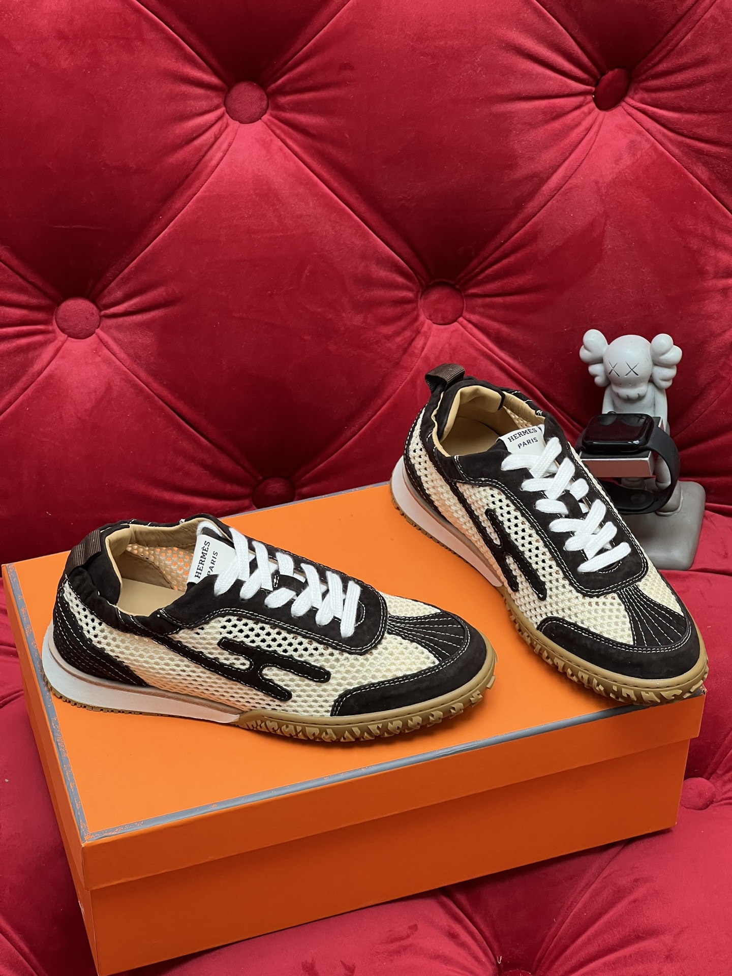 Hermes Jet Suede Sneakers Black