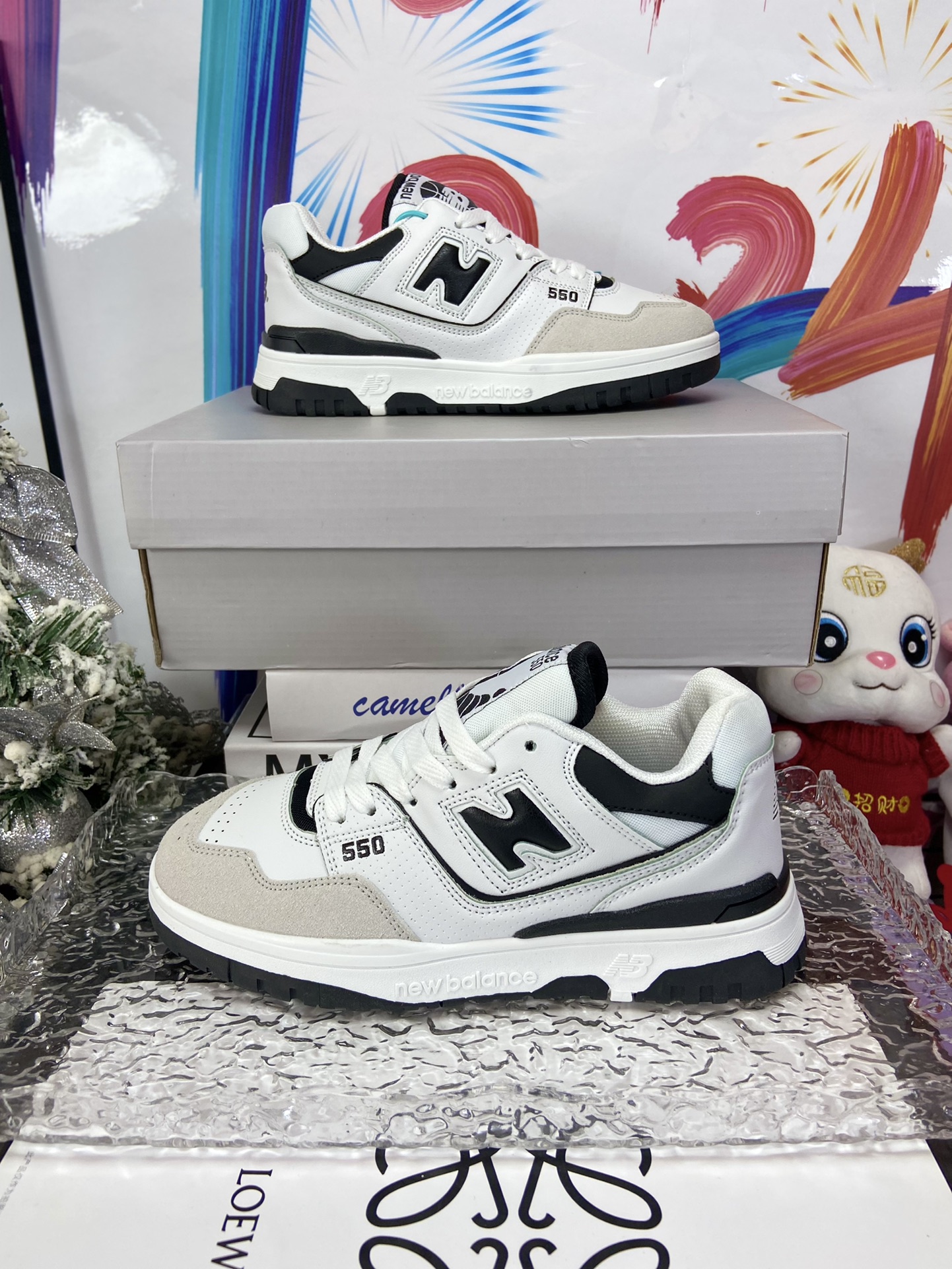New Balance 550 Retro Sneakers White/Black