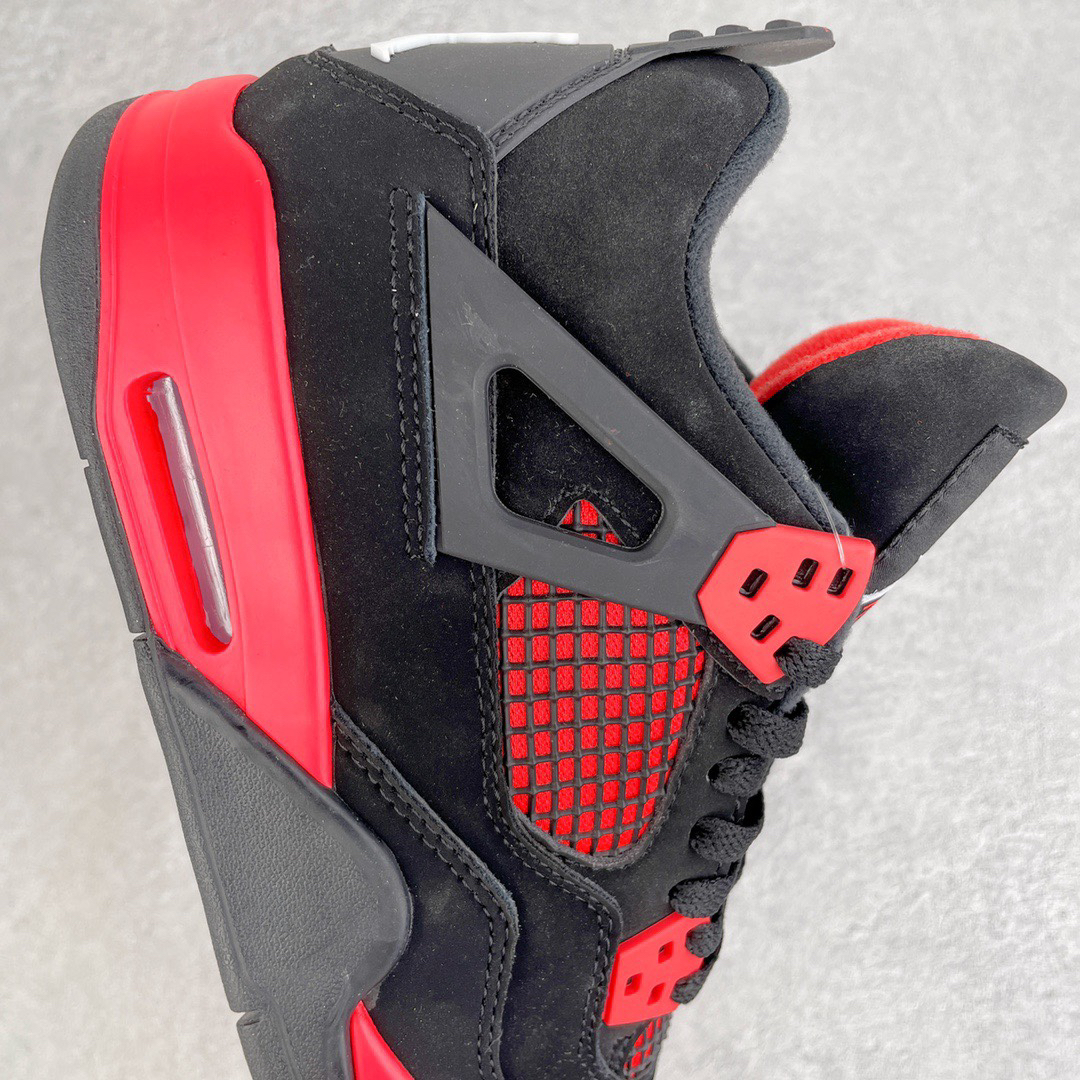 Jordan Air Jordan 4 Retro Suede Sneakers Black/Red