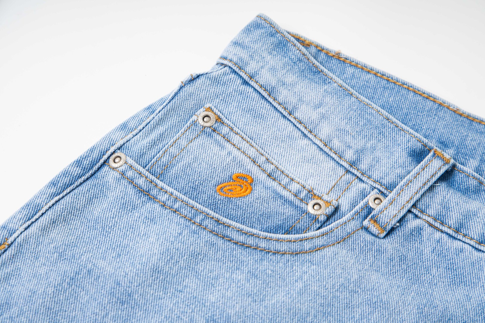 Stussy SS25 Big Ol' Jeans Light Blue
