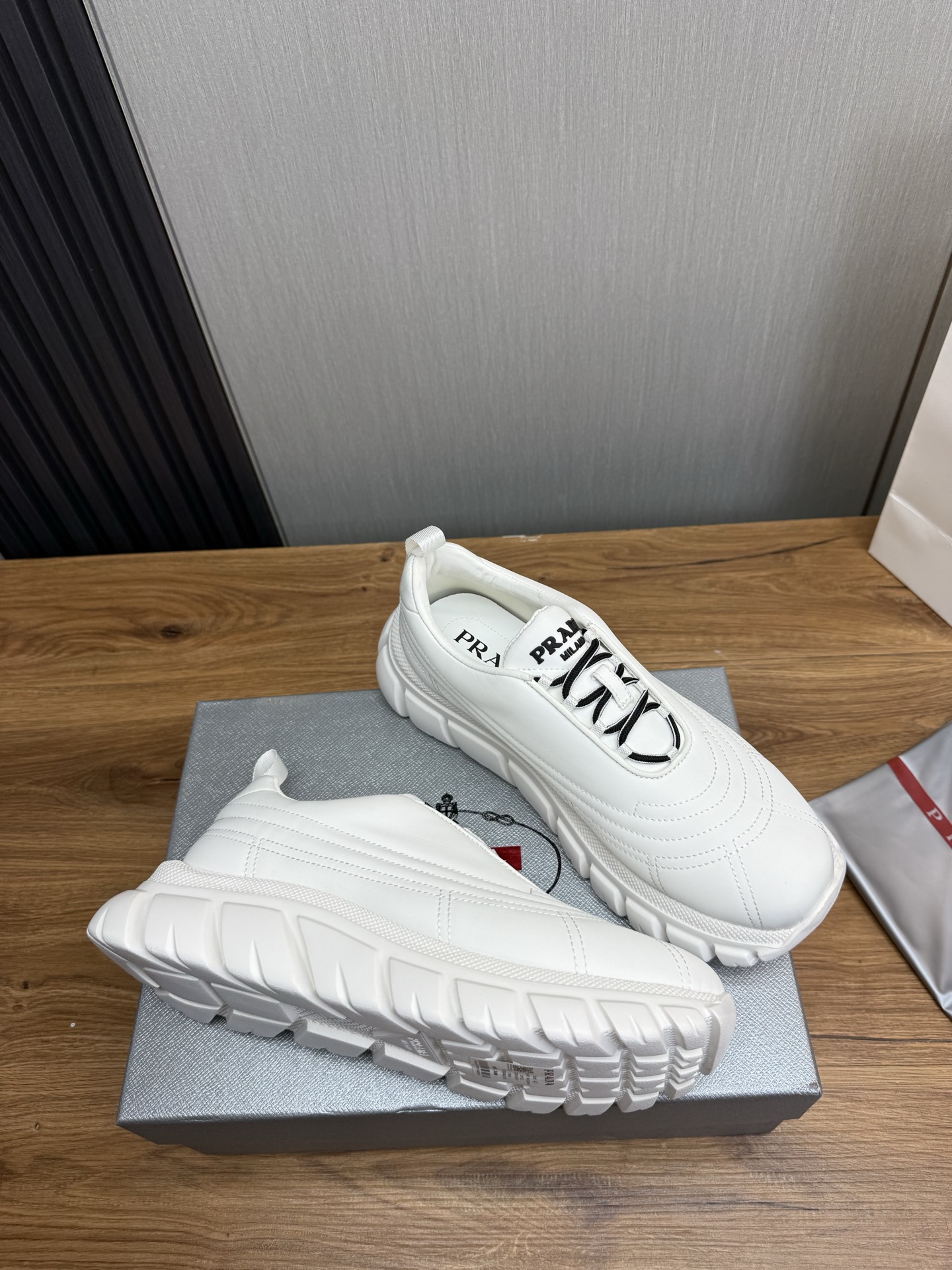 Prada Milano Chunky Sneakers White