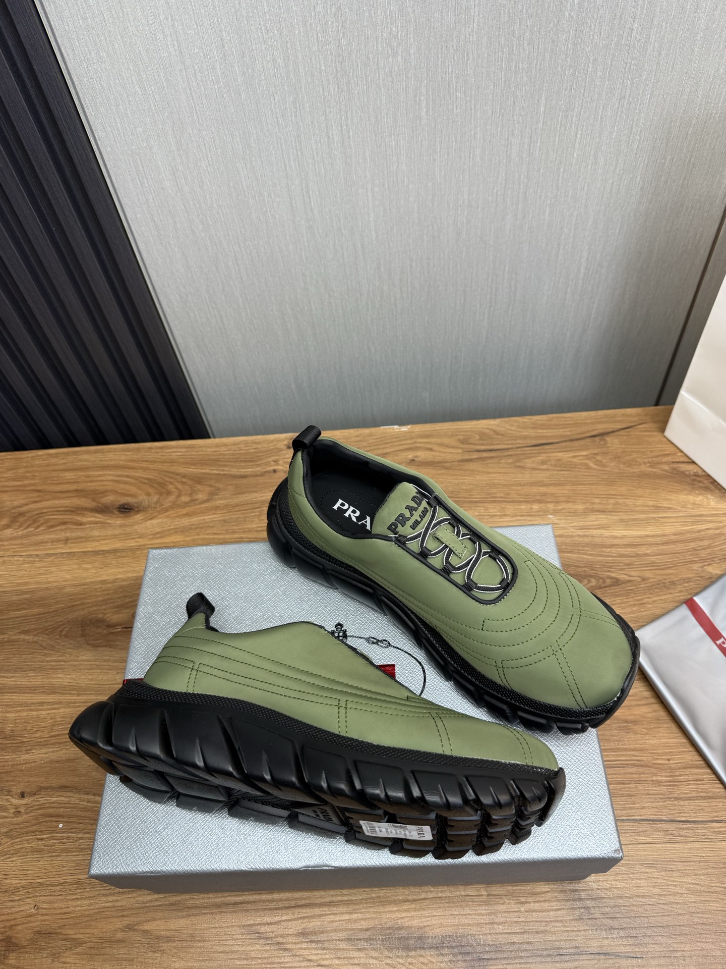 Prada Milano Chunky Sneakers Green