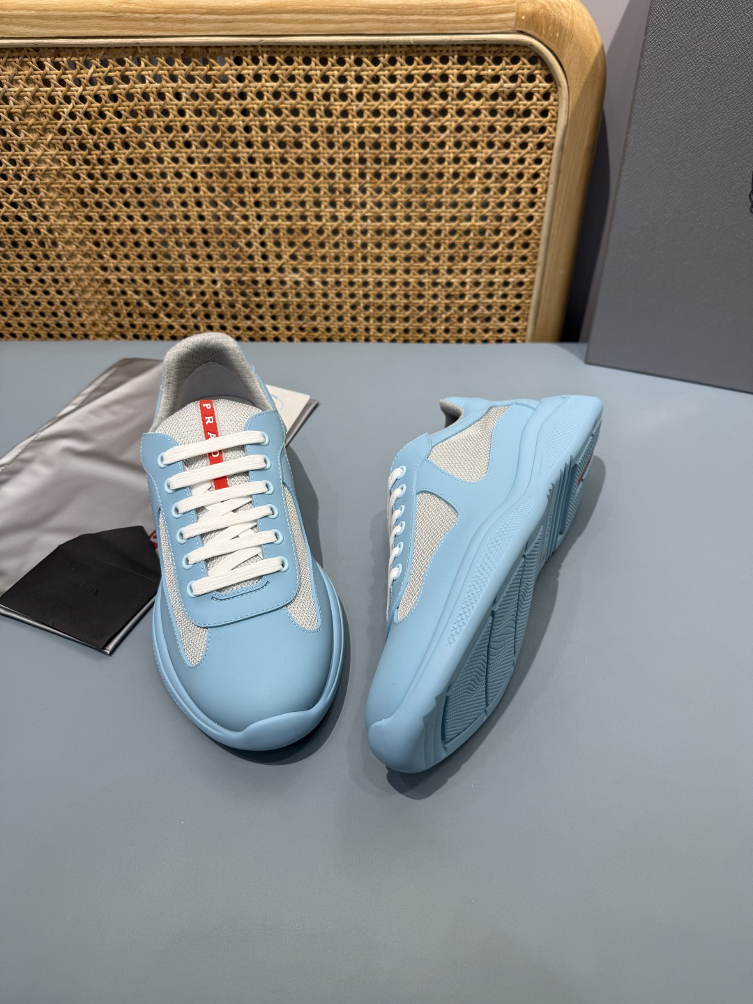 Prada Americas Cup Sneakers Blue