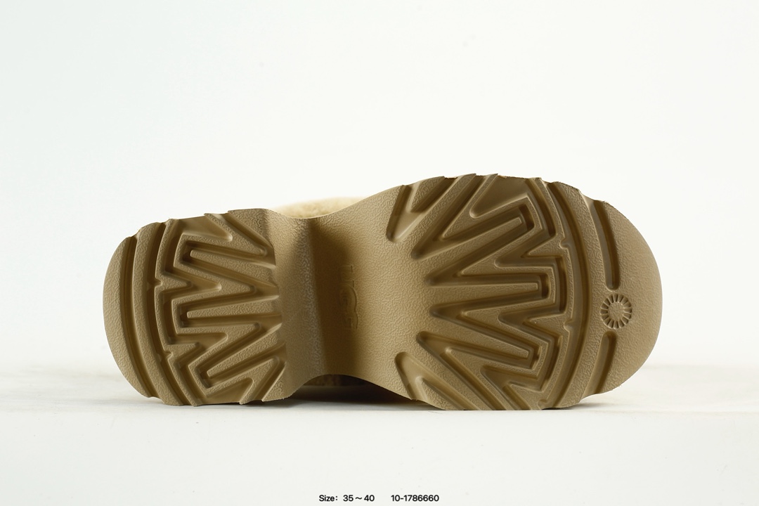 UGG Sheepskin Platform Boots Beige