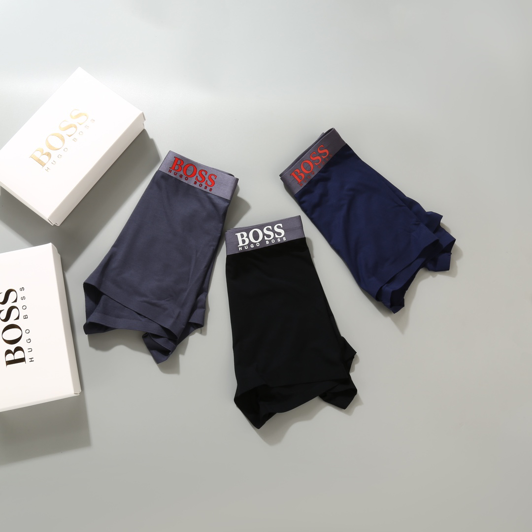 BOSS Modal Seamless Boxer Briefs 3-Pack Multicolor