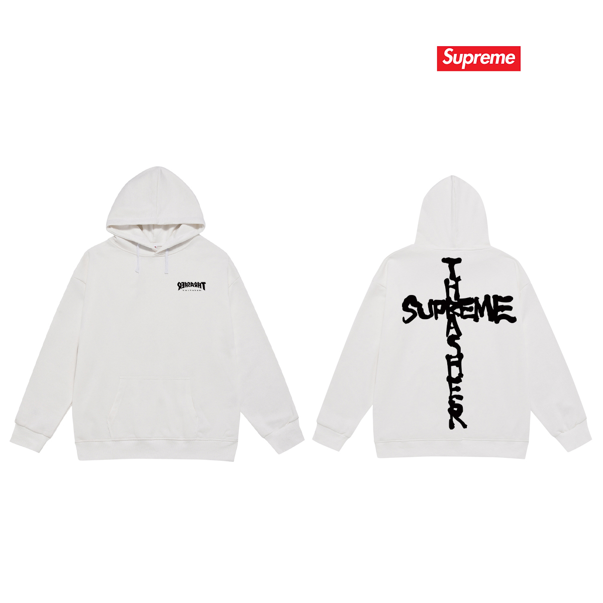 Supreme Cross Print Hoodie Multi-Color