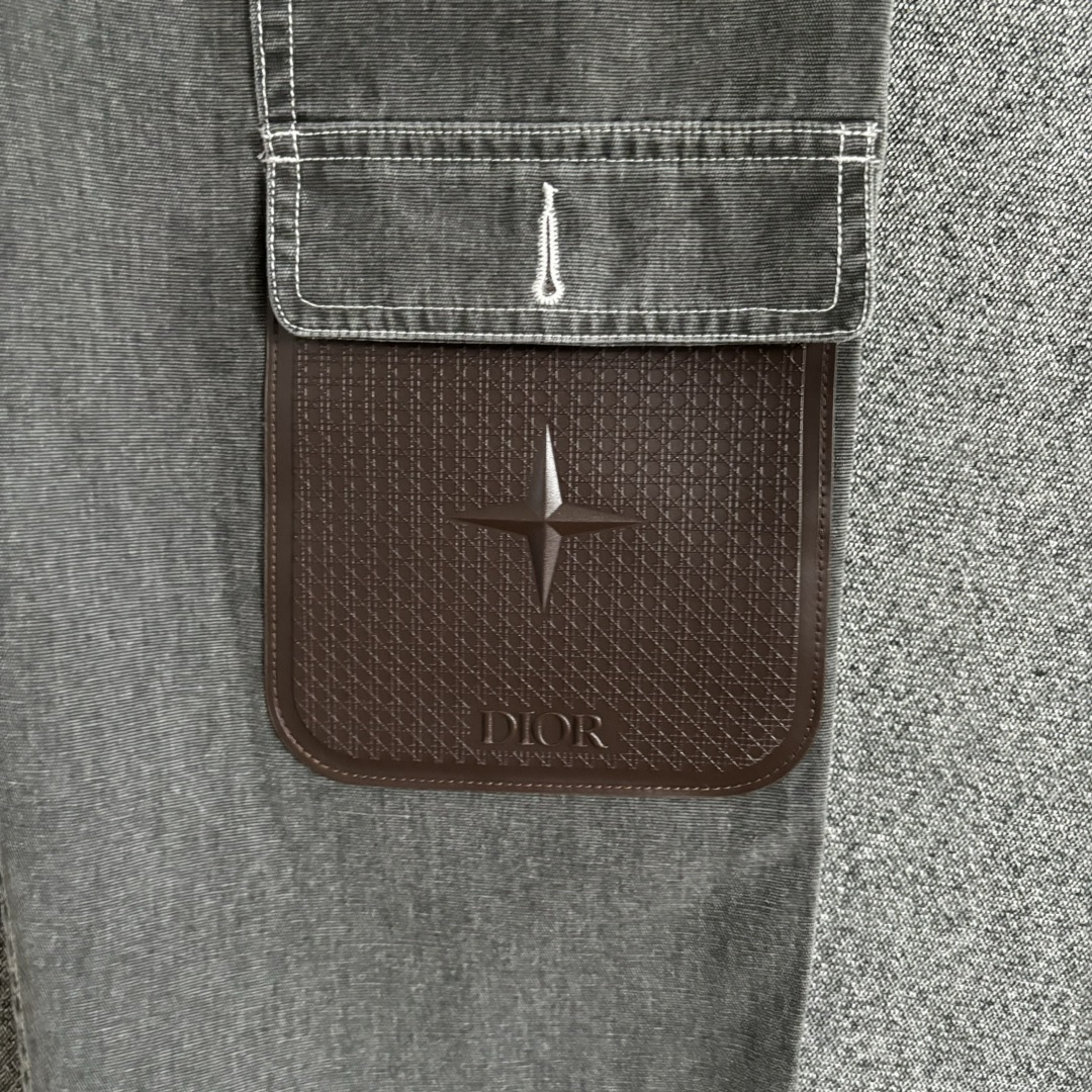 Dior FW2024 Cargo Workwear Pants Gray