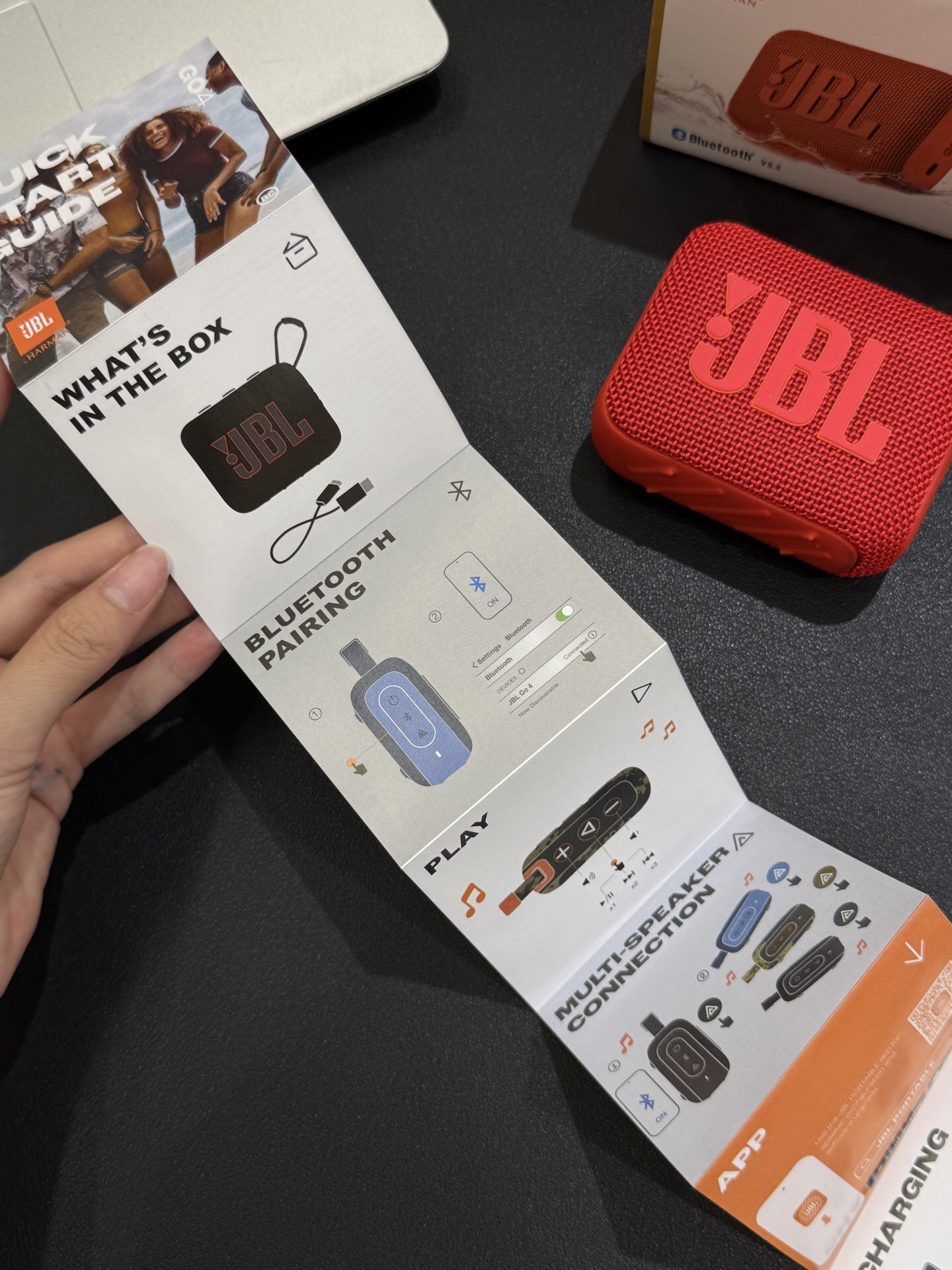JBL GO 4 Portable Bluetooth Speaker Red