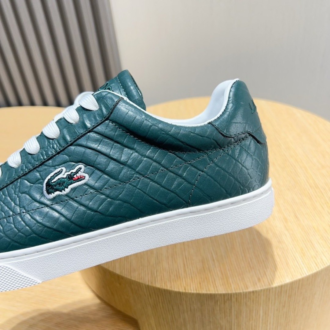 Lacoste Classic Croc-Embossed Sneakers Green