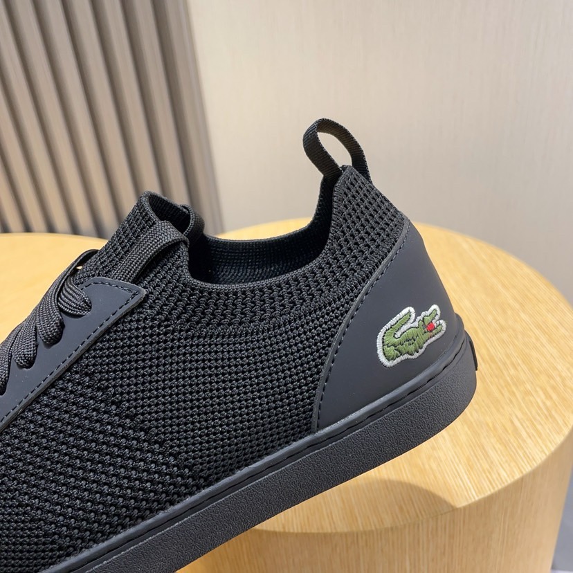 Lacoste Classic Knit Low-Top Sneakers Black