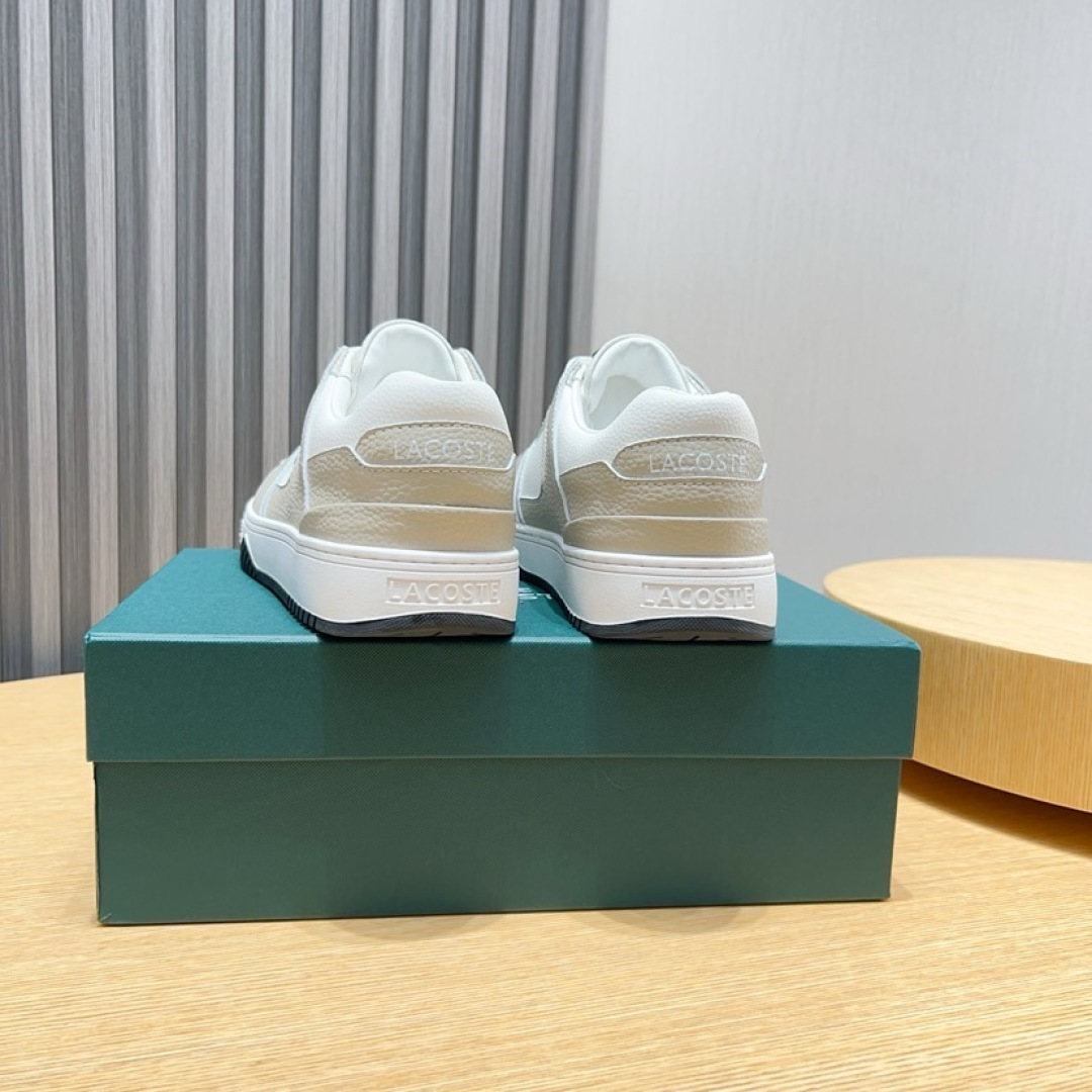 Lacoste Classic Leather Casual Sneakers Beige/White