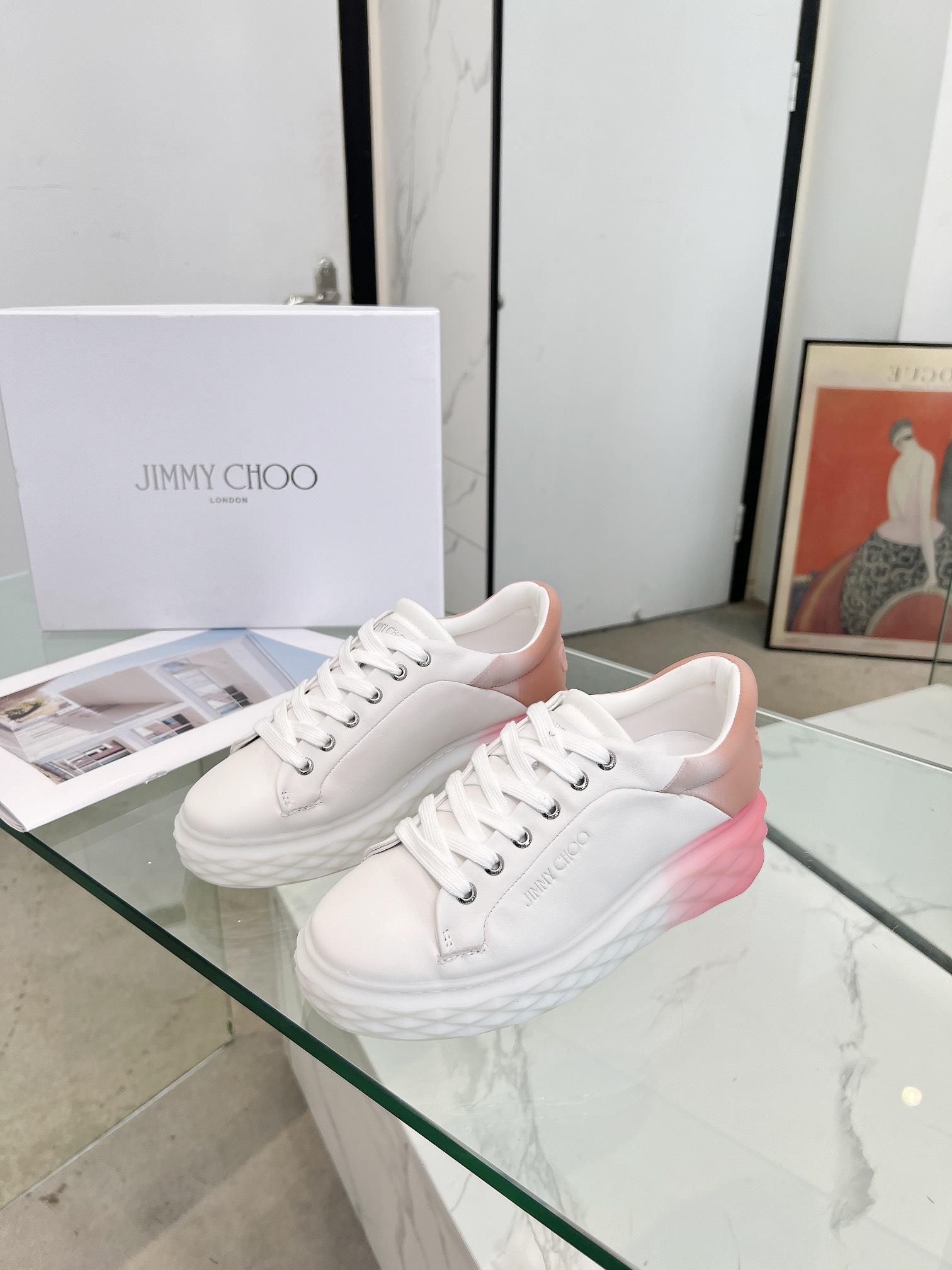 Jimmy Choo Diamond Sneakers Pink