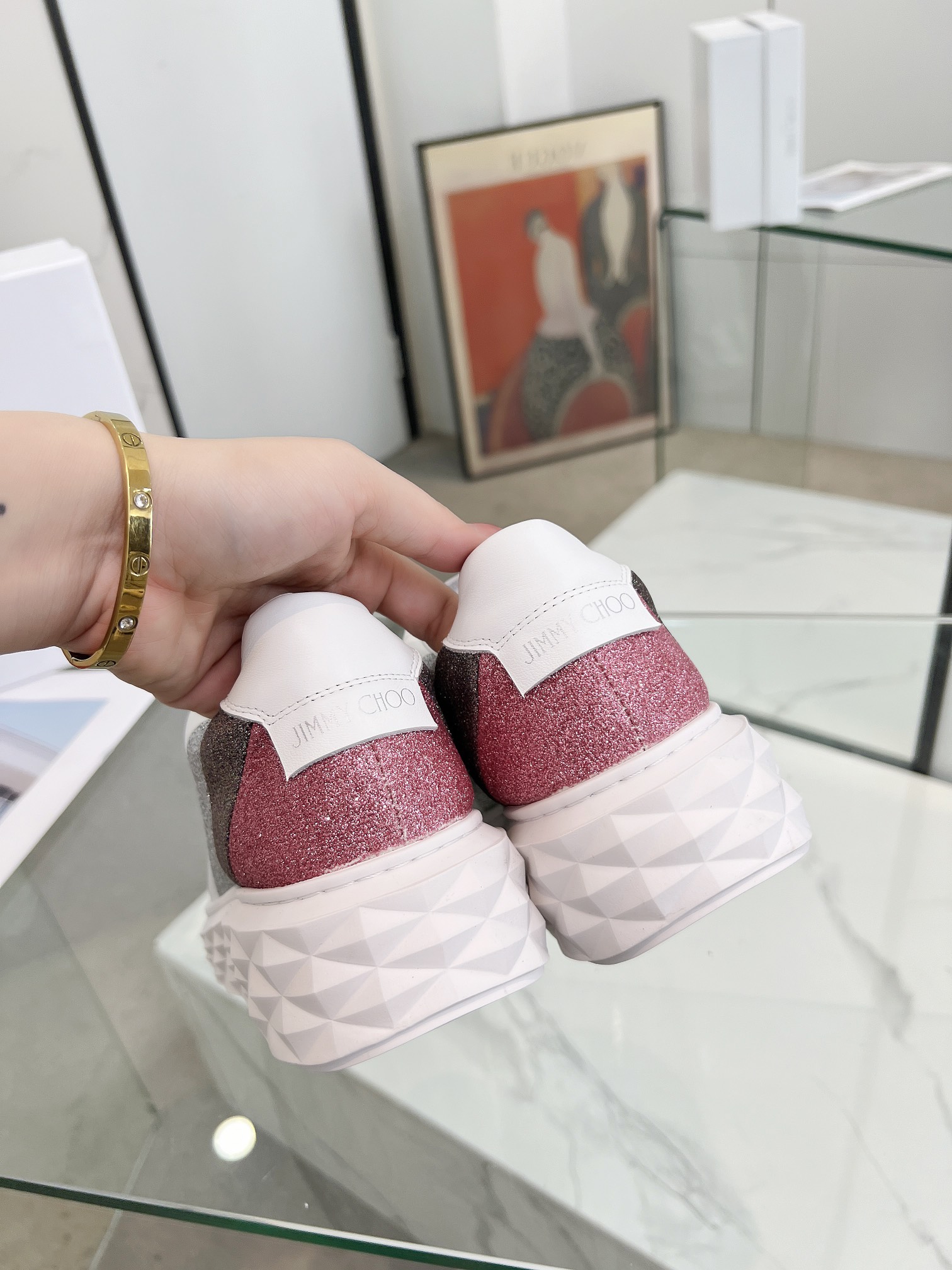 Jimmy Choo Diamond Sneakers Multicolor
