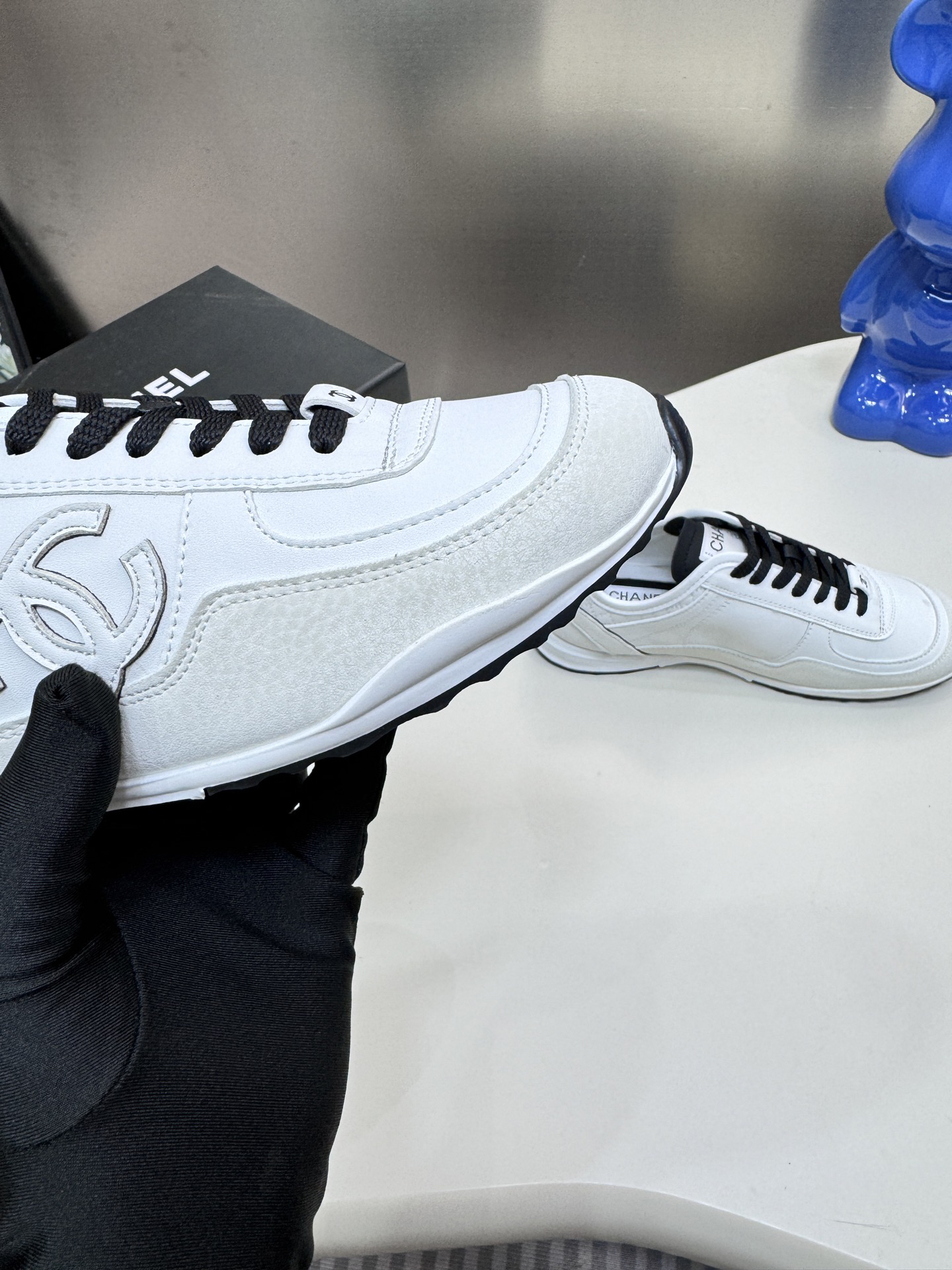 Chanel Platform Panda Sneakers White/Black