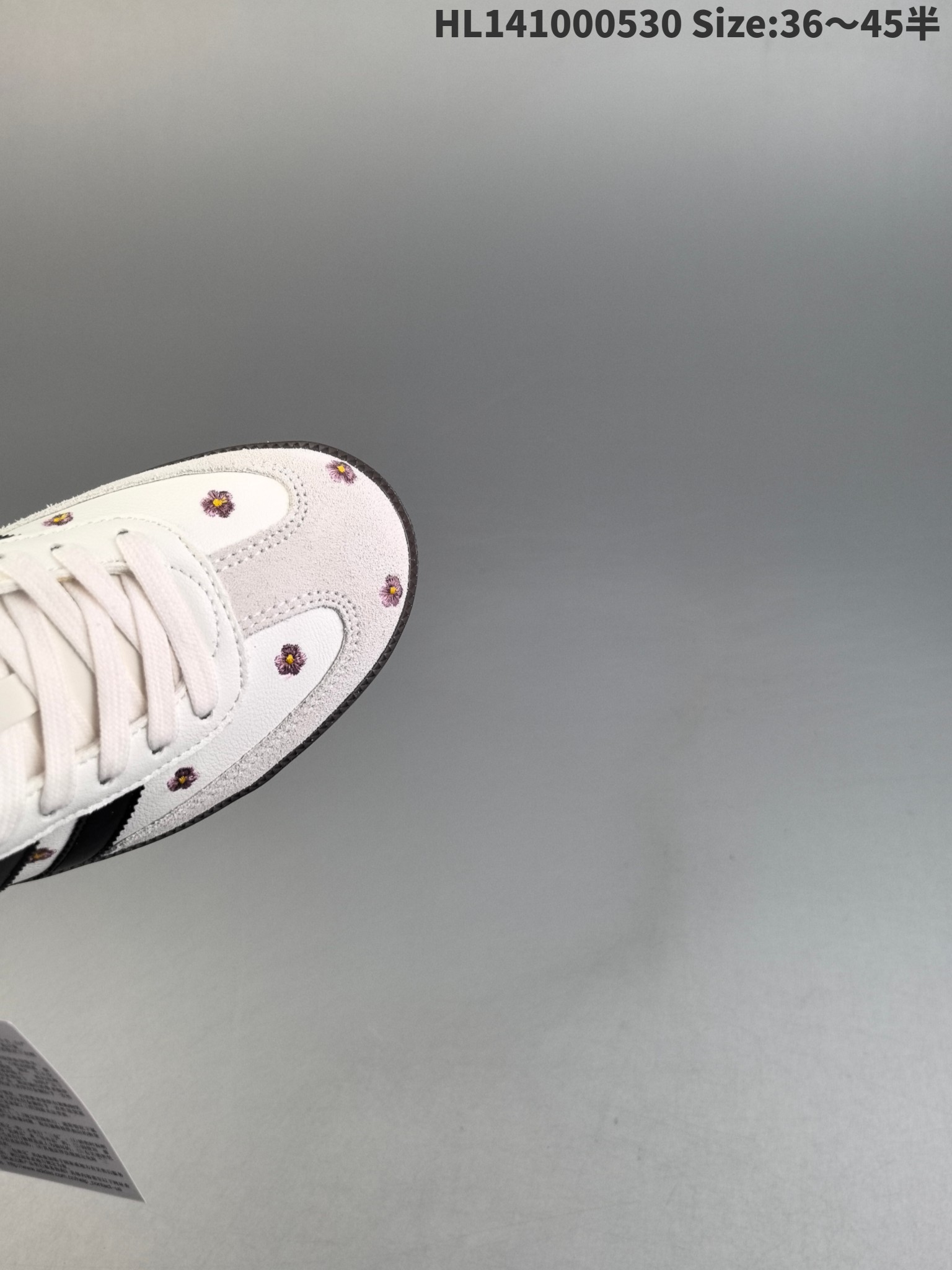 Adidas Samba OG Flower Leather Shoes White