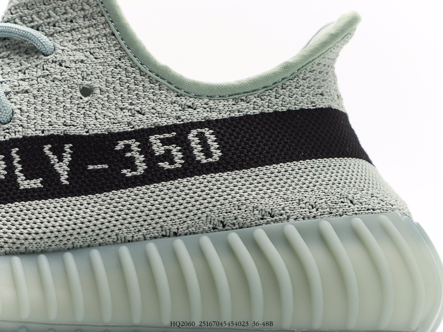 Adidas Yeezy Boost 350 V1 Knit Sneakers Mint Grey