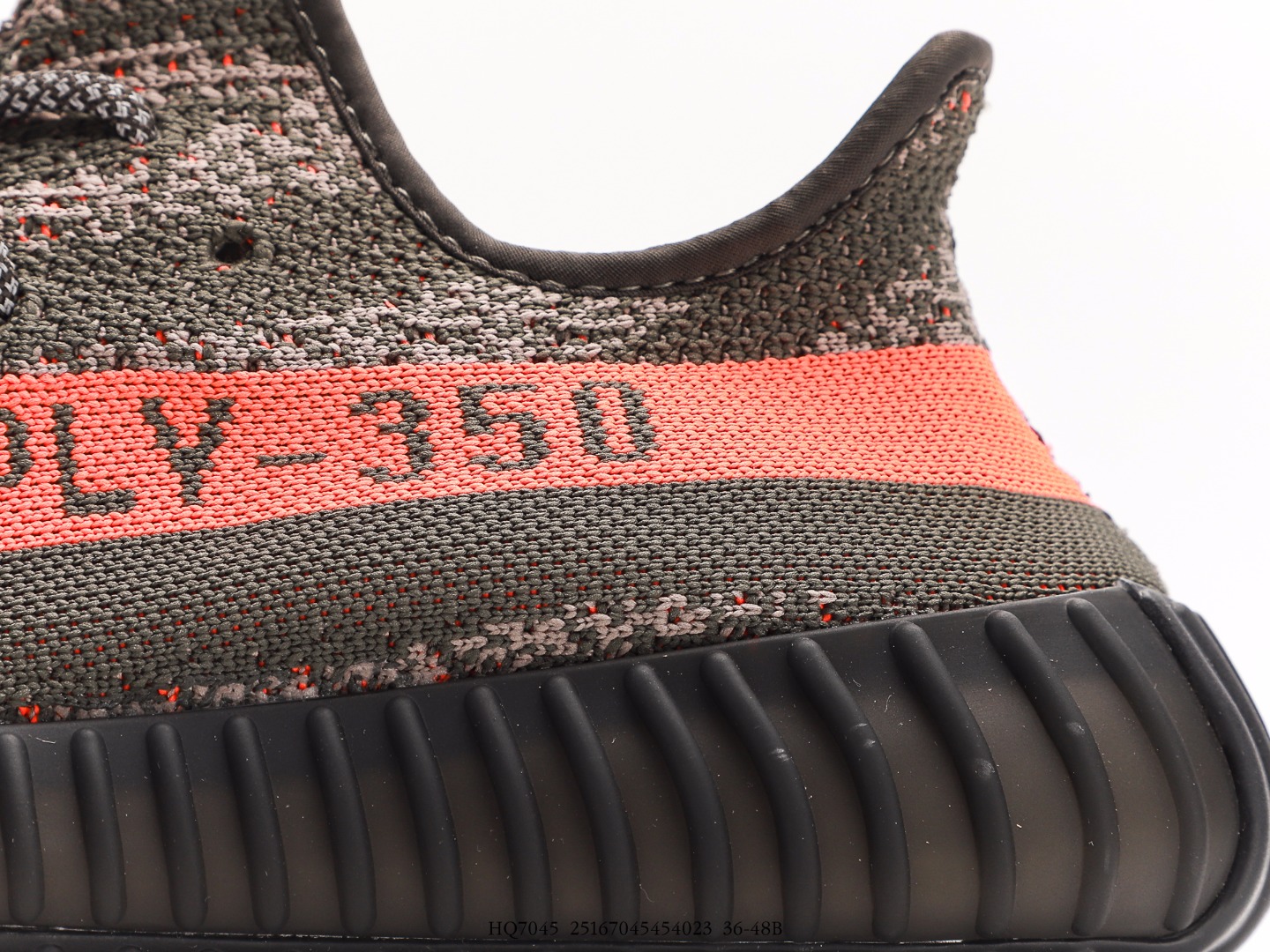 Adidas Yeezy Boost 350 V2 Knit Sneakers Olive/Orange