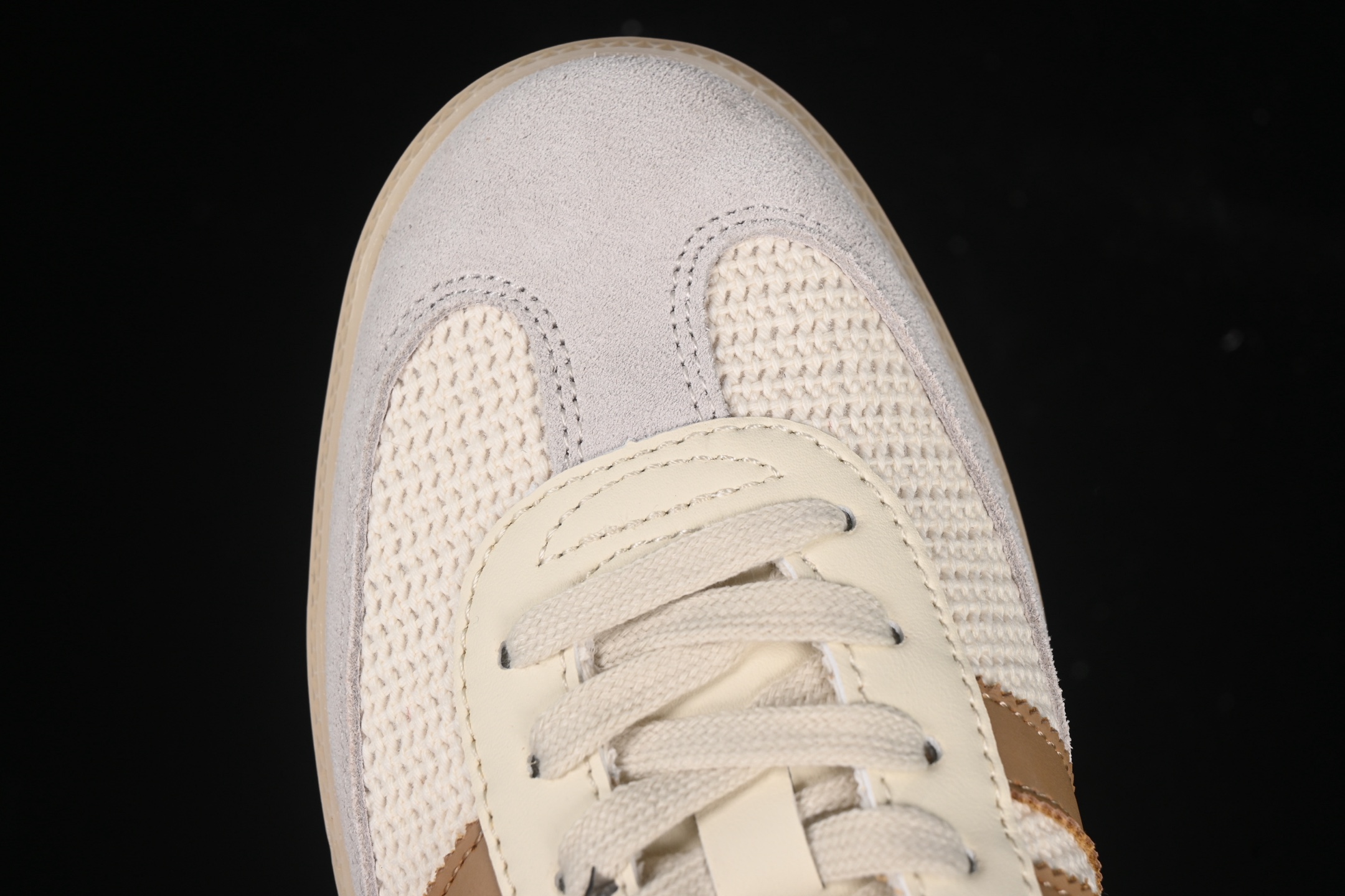 Adidas Samba OG Knit Suede Sneakers Beige