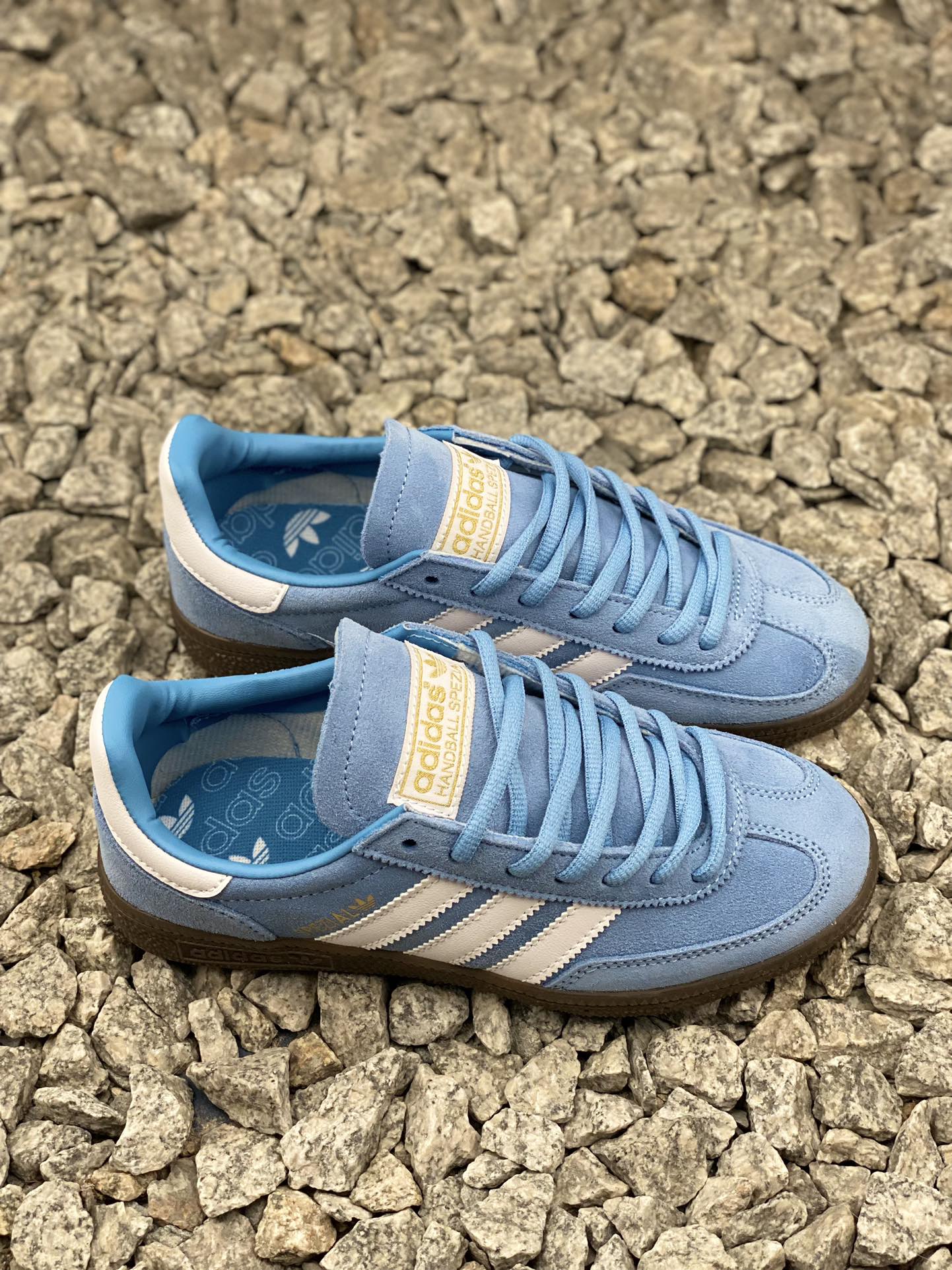 Adidas Handball Spezial Suede Gum Sneakers Light Blue