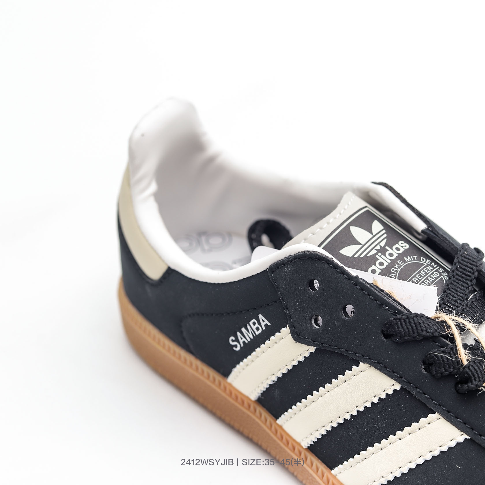 Adidas Originals Samba OG Gum Sole Sneakers Black/White