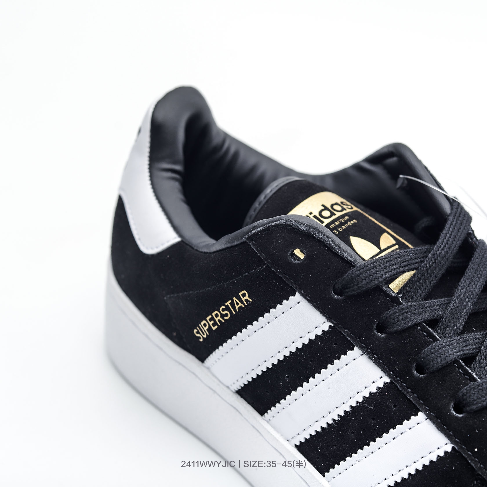 Adidas Superstar XLG Platform Sneaker Black/White