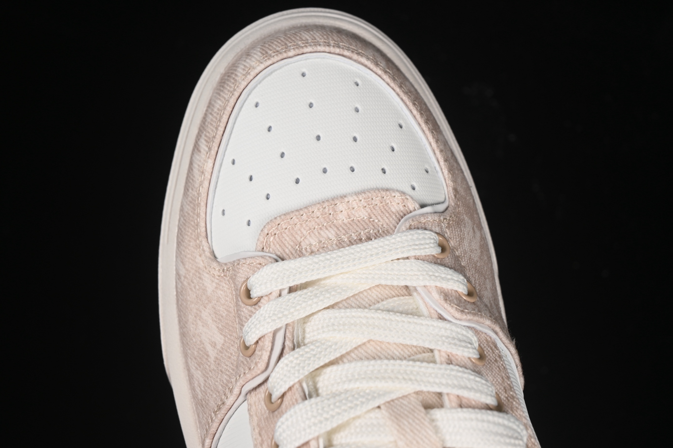 MLB NY Chunky Liner Denim Monogram Sneakers Beige