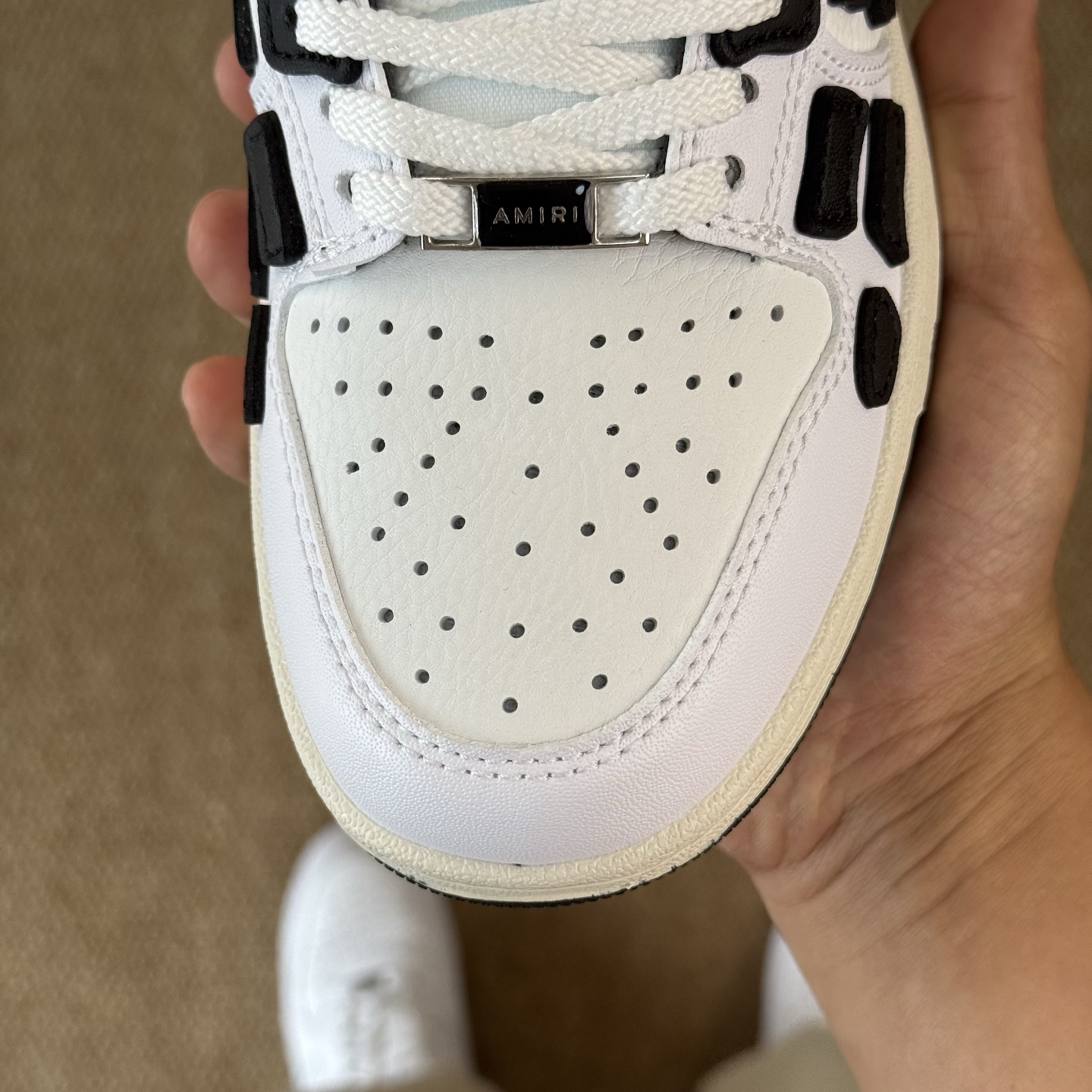 AMIRI Skeleton Low-Top Sneakers White/Black