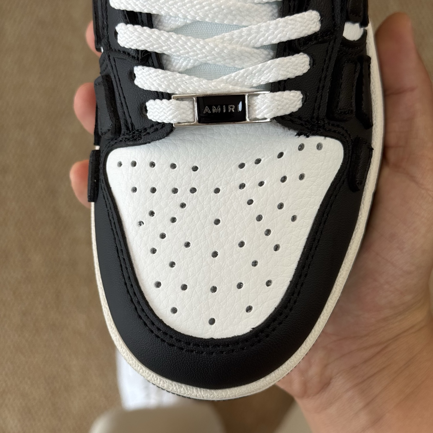 AMIRI Skel Top Low Sneakers Black/White