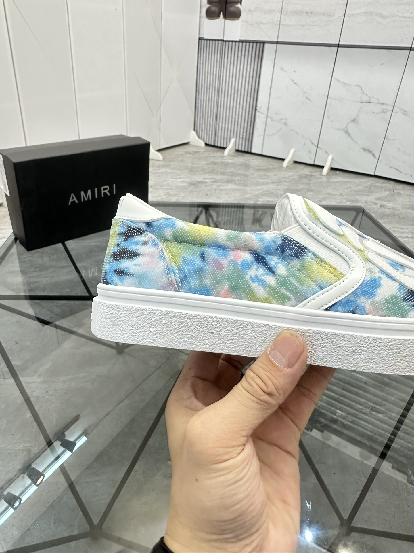 Amiri Skeleton Slip-On Sneakers Multicolor