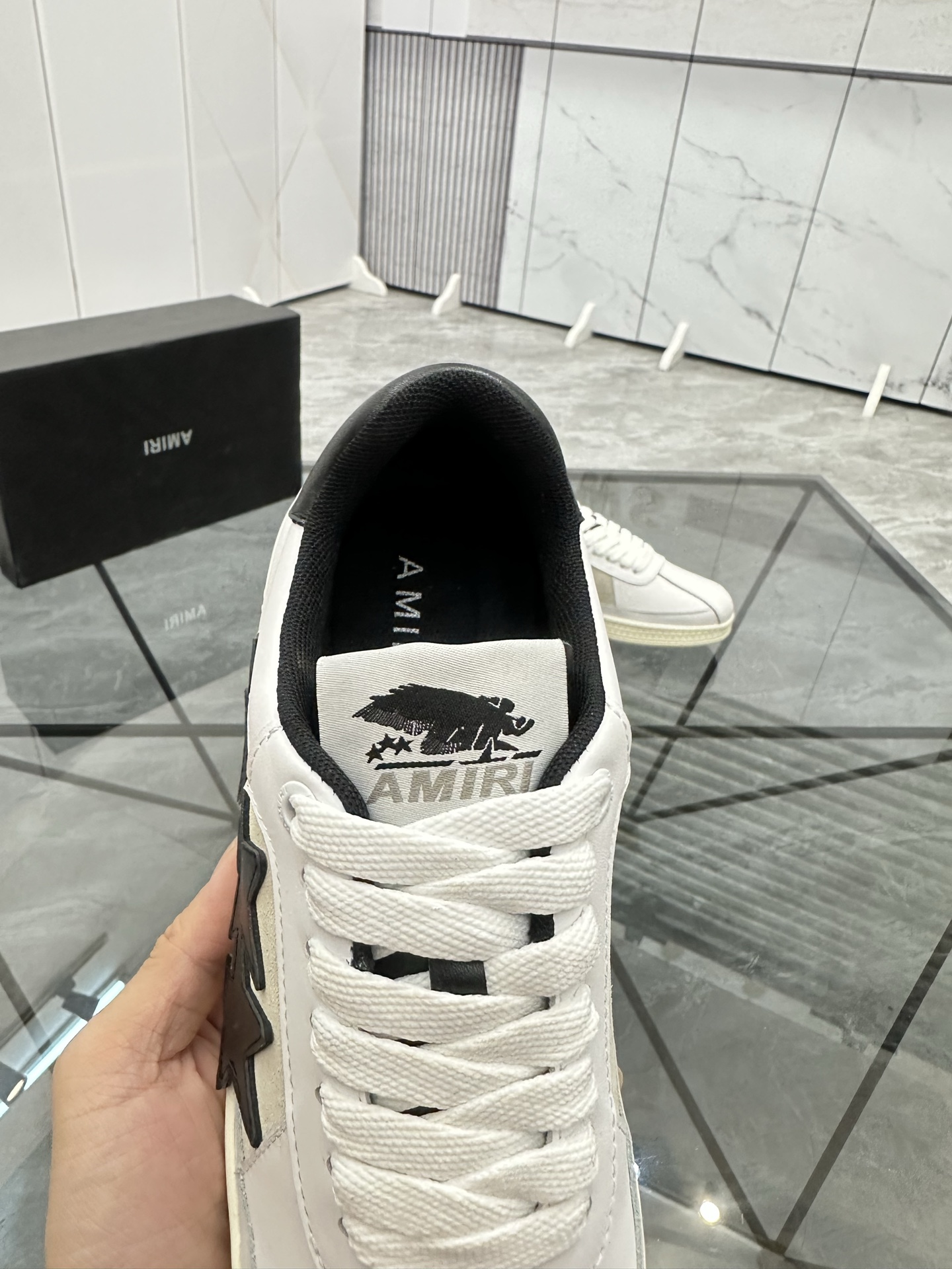 Amiri Star Low-Top Sneakers White/Black