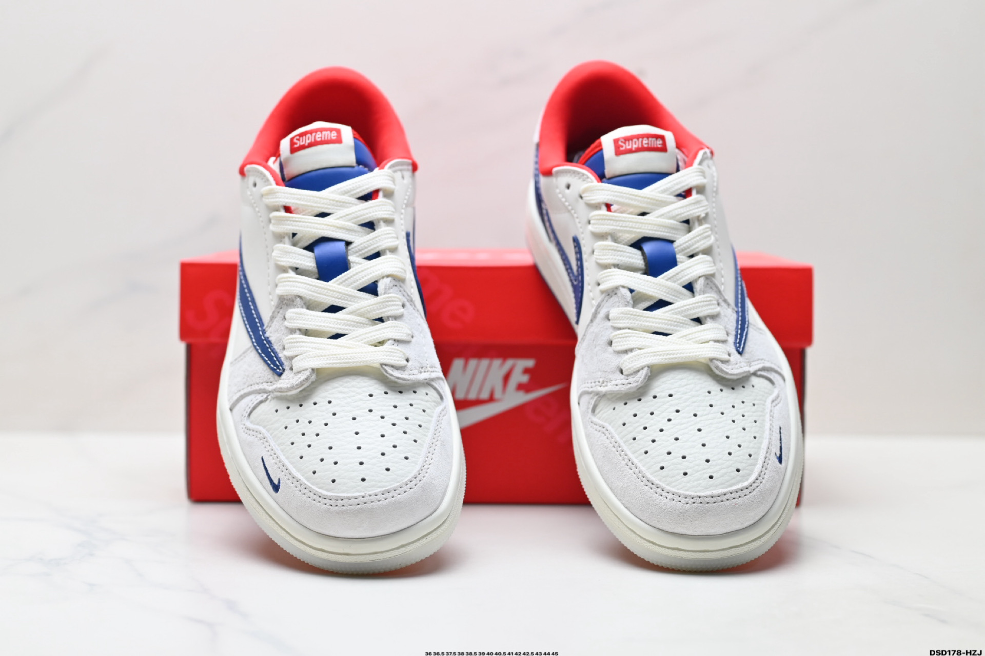 Nike Air Jordan 1 Low Supreme Blue/Red