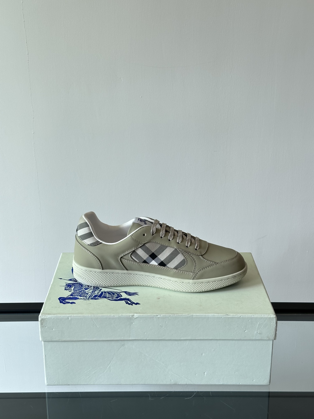 Burberry Vintage Check Low-Top Sneakers Beige