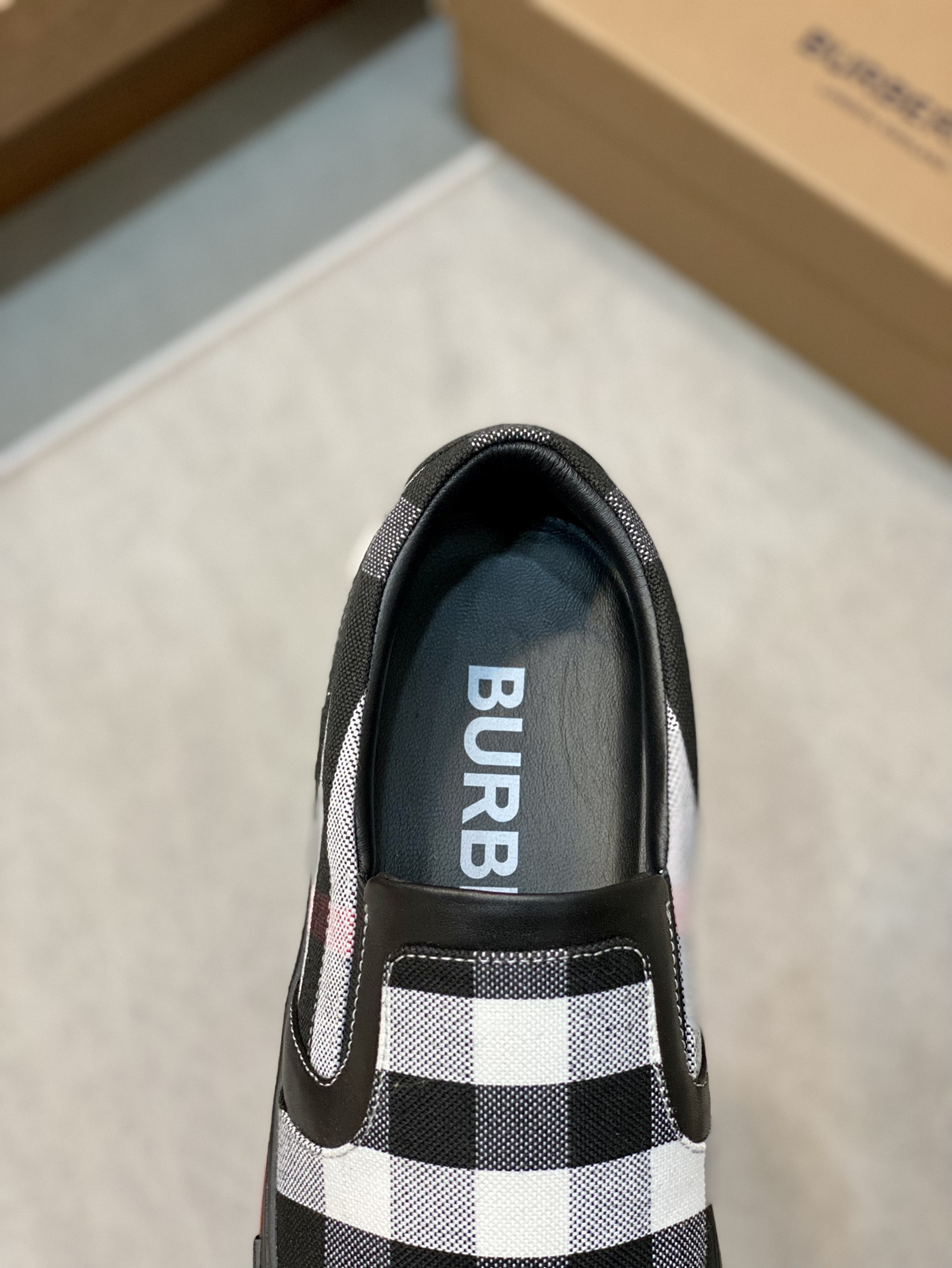 Burberry Check Slip-On Sneakers Multi