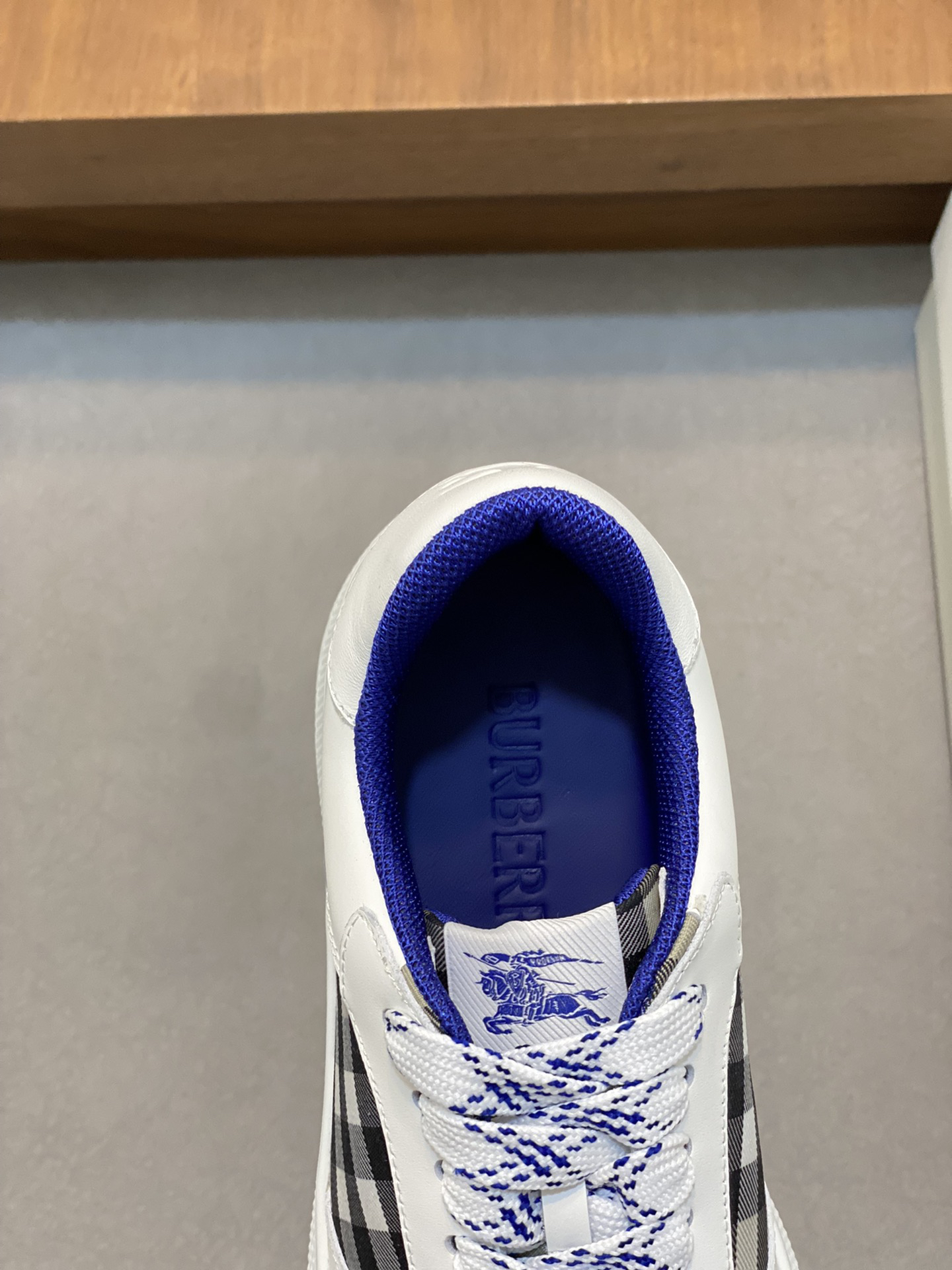 Burberry Vintage Check Sneakers White/Blue