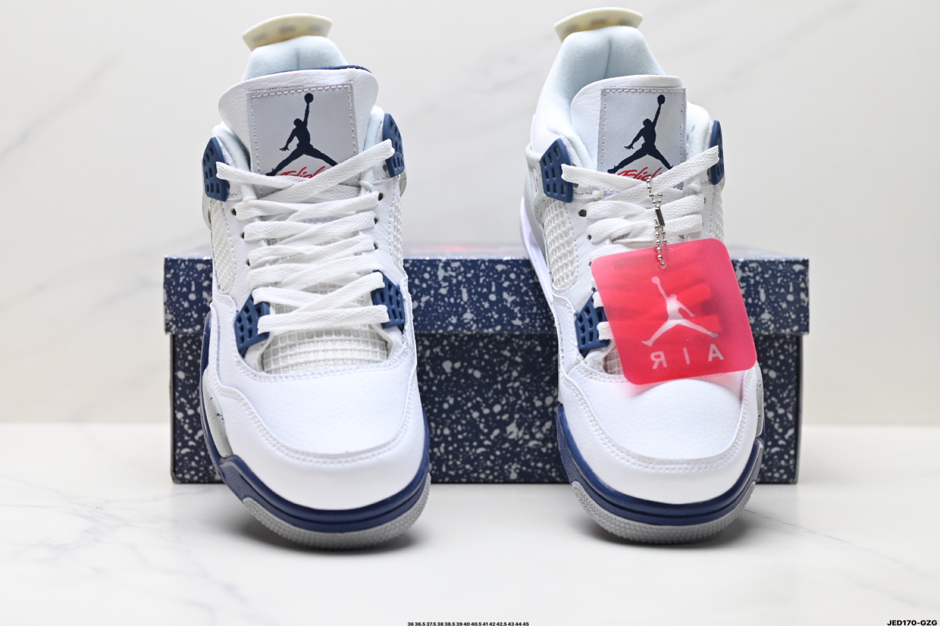 Jordan Air 4 Retro Mid Sneakers White/Blue