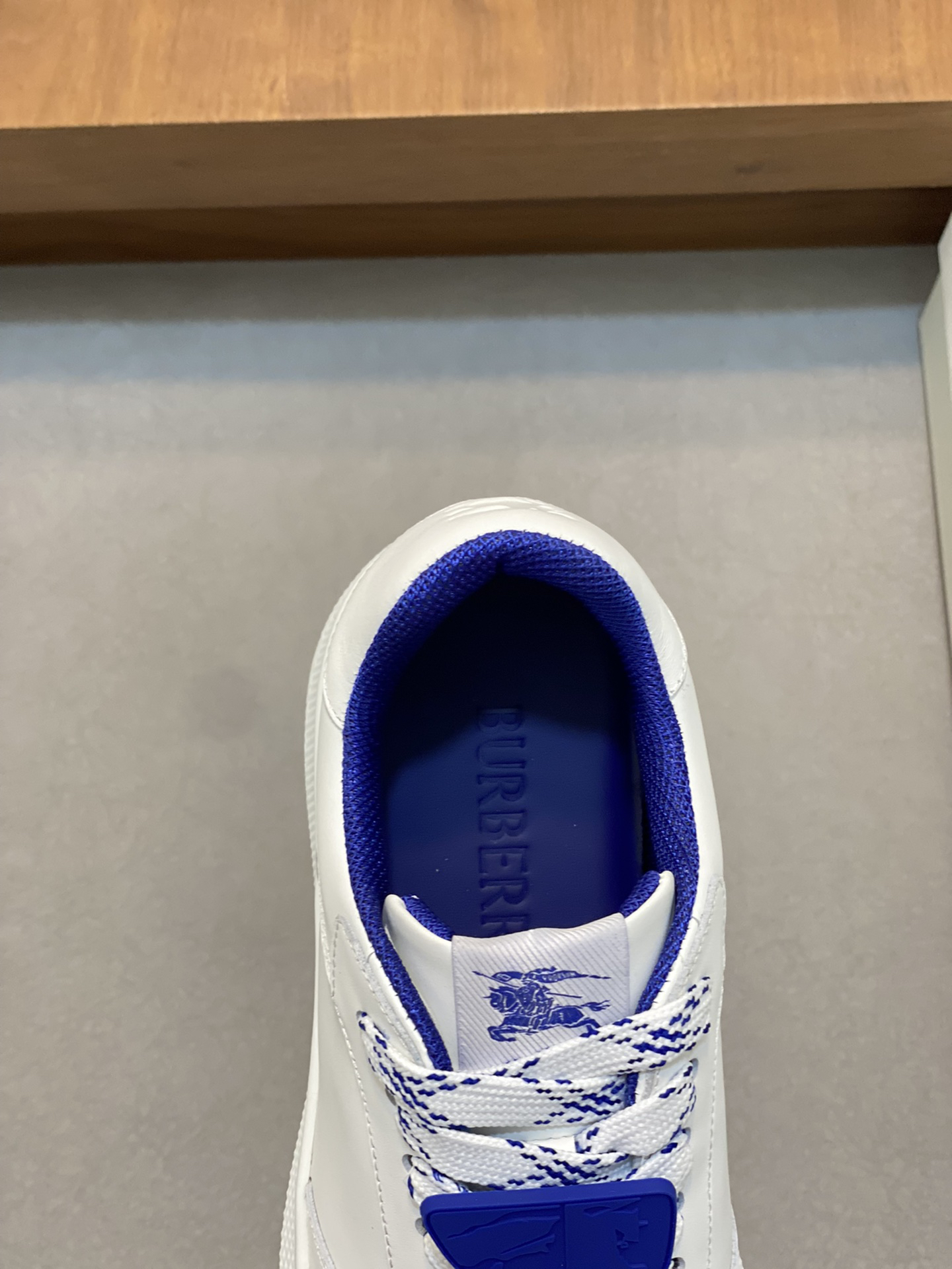Burberry Leather Sneakers White/Blue