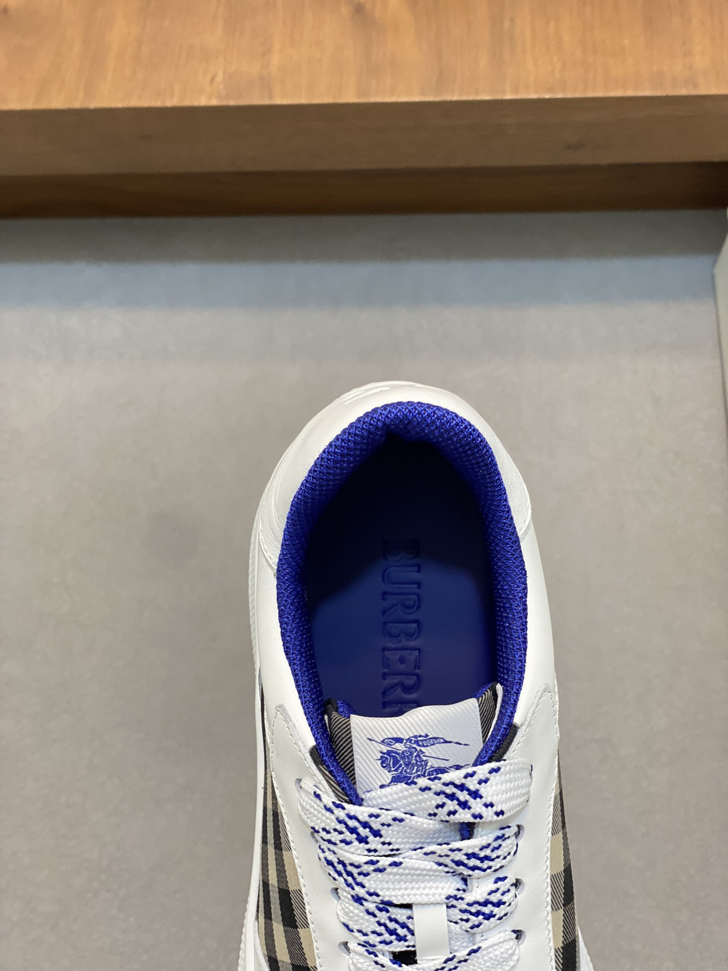 Burberry Vintage Check Low Sneakers White/Blue
