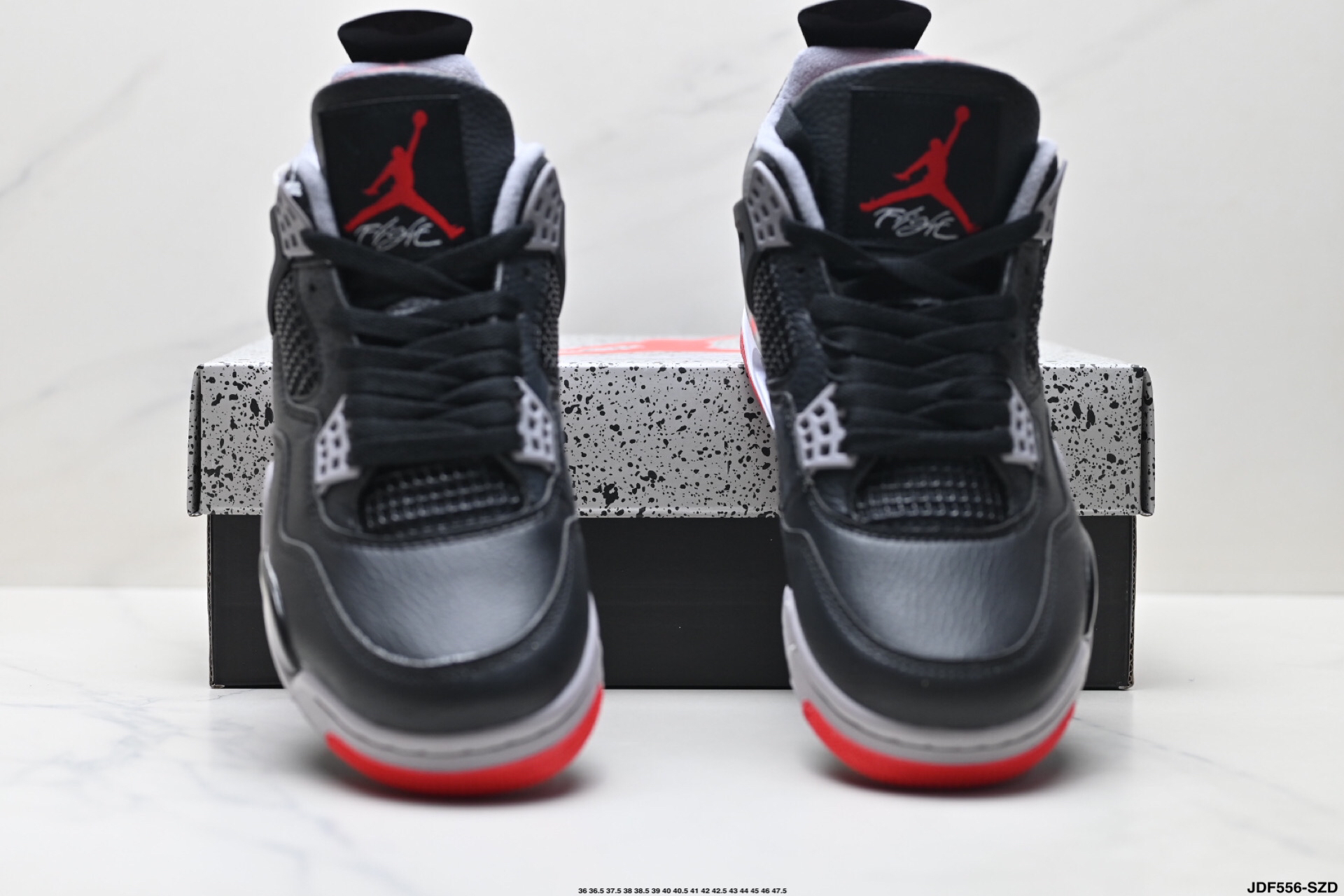 Jordan Air 4 Retro Mid Top Sneakers Black/Red