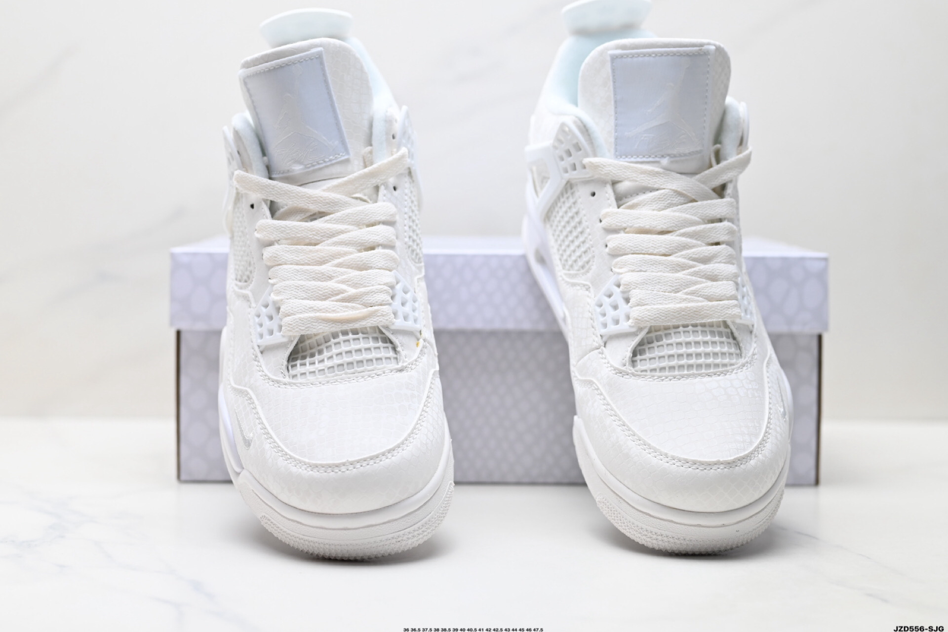 Nike Air Jordan 4 Retro Mid Top Sneakers White