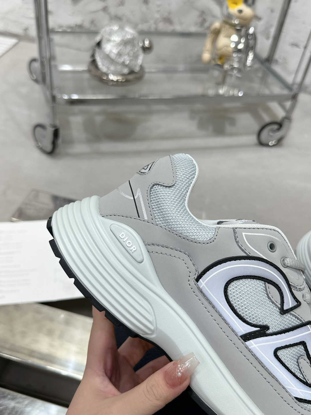 Dior B30 Reflective Dad Sneakers Grey