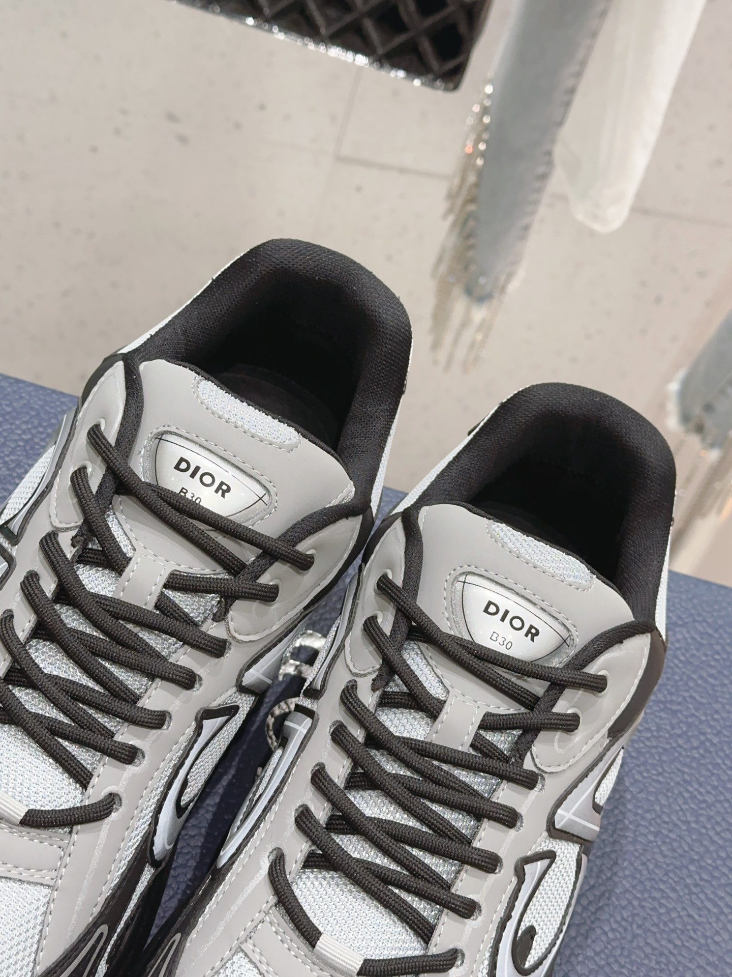 Dior B30 Mesh Sneakers Grey Black