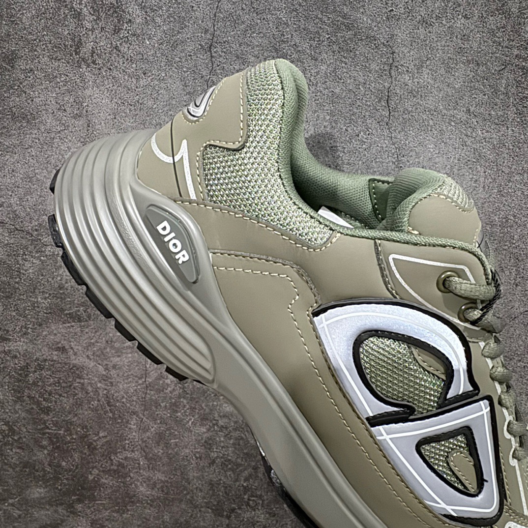 Dior B30 Chunky Mesh Sneakers Olive Green